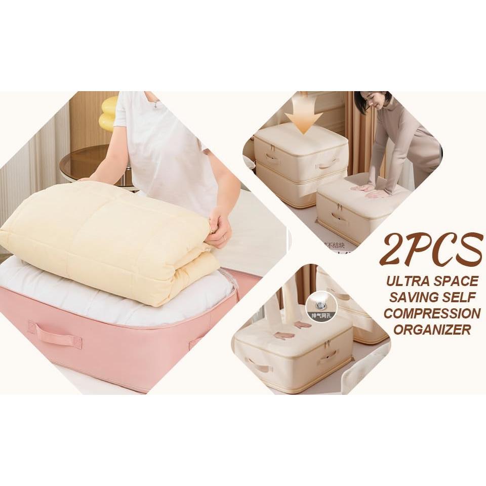 Bolsas de Almacenamiento al Vacío Amugret 2 Pcs 132L Rosa