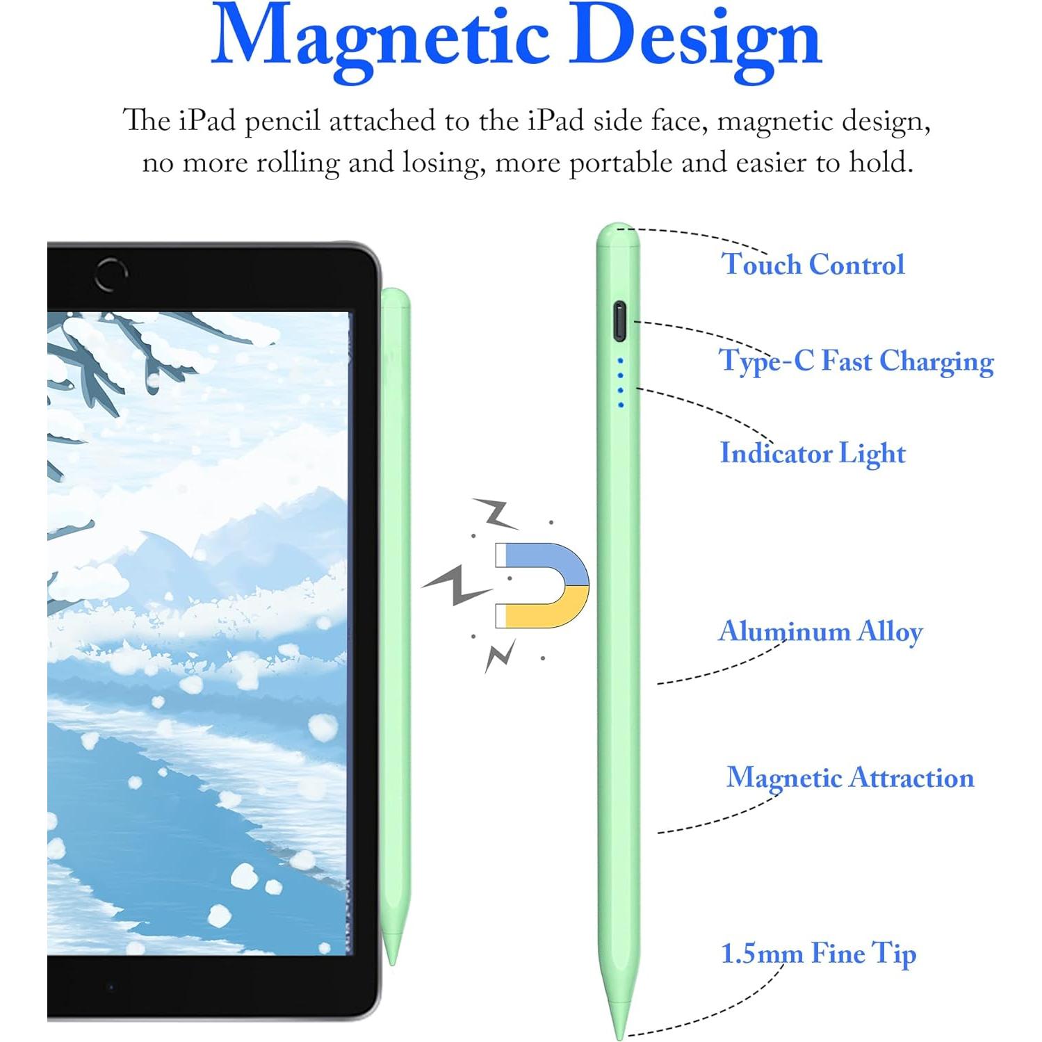 Lápiz Stylus DOGAIN Verde para iPad y Pantallas Táctiles