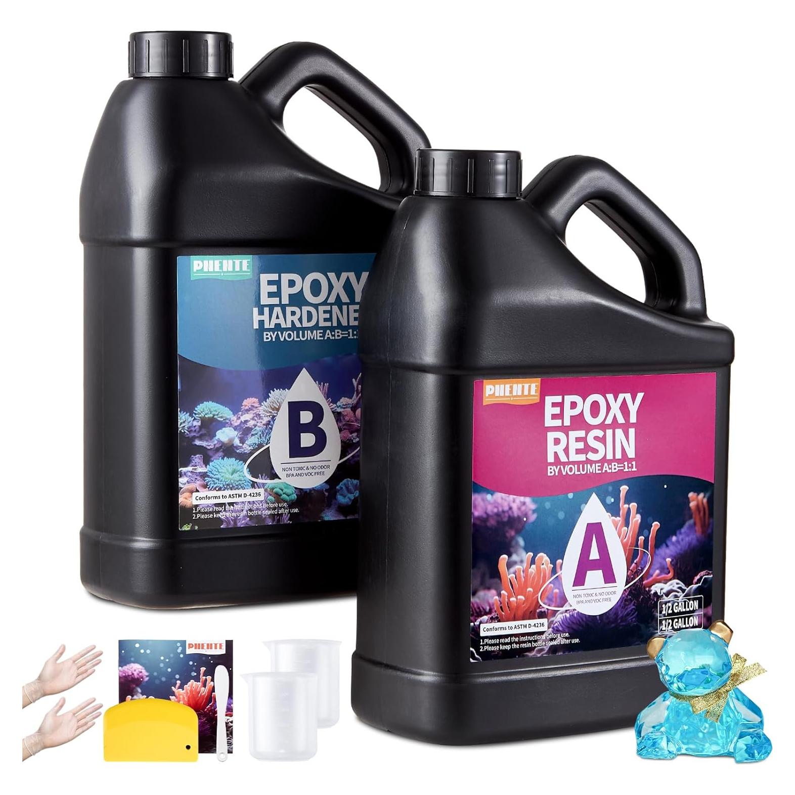 Kit de Resina Epóxica Pnente 1 Galón - Autonivelante y UV