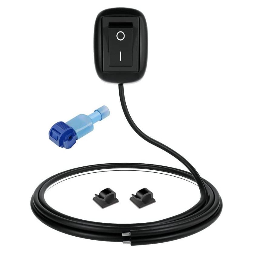 Interruptor de botón tipo pasta Gebildet 12V-220V 10A Negro