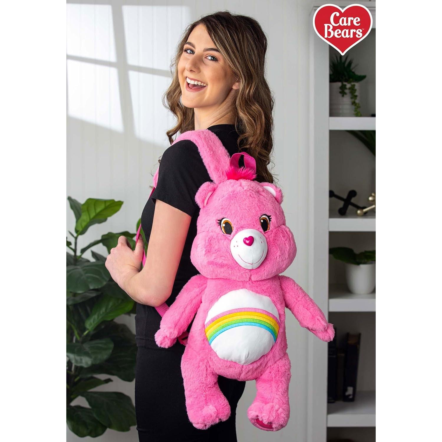 Mochila Cheer Bear Care Bears 50x20 cm Pelaje Sintético