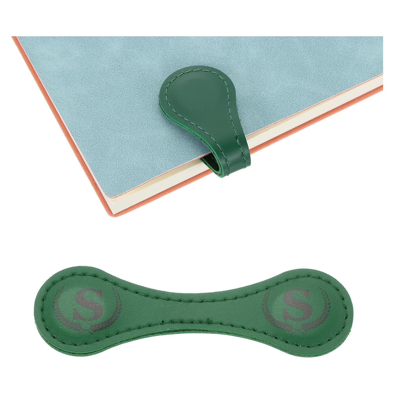 Marcador Magnético de Piel Personalizado uxcell Verde Claro