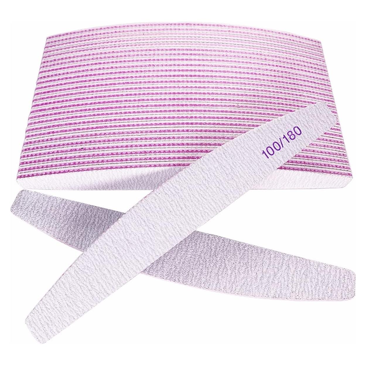 Limas para Uñas AhaTopia 25 Pcs Doble Cara 100/180