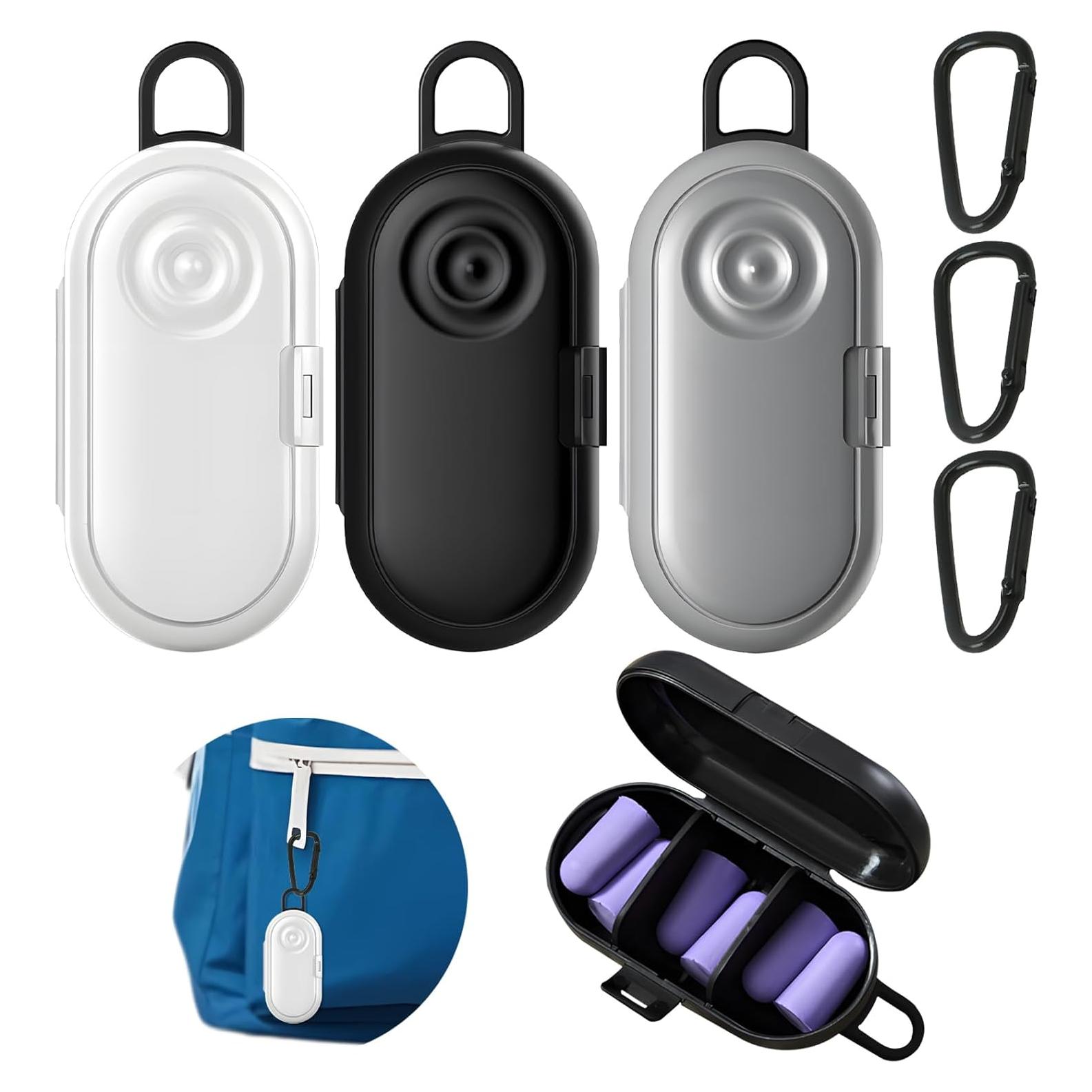 Estuches para Tapones de Oído VEINARDYL 3 Pcs Portátil