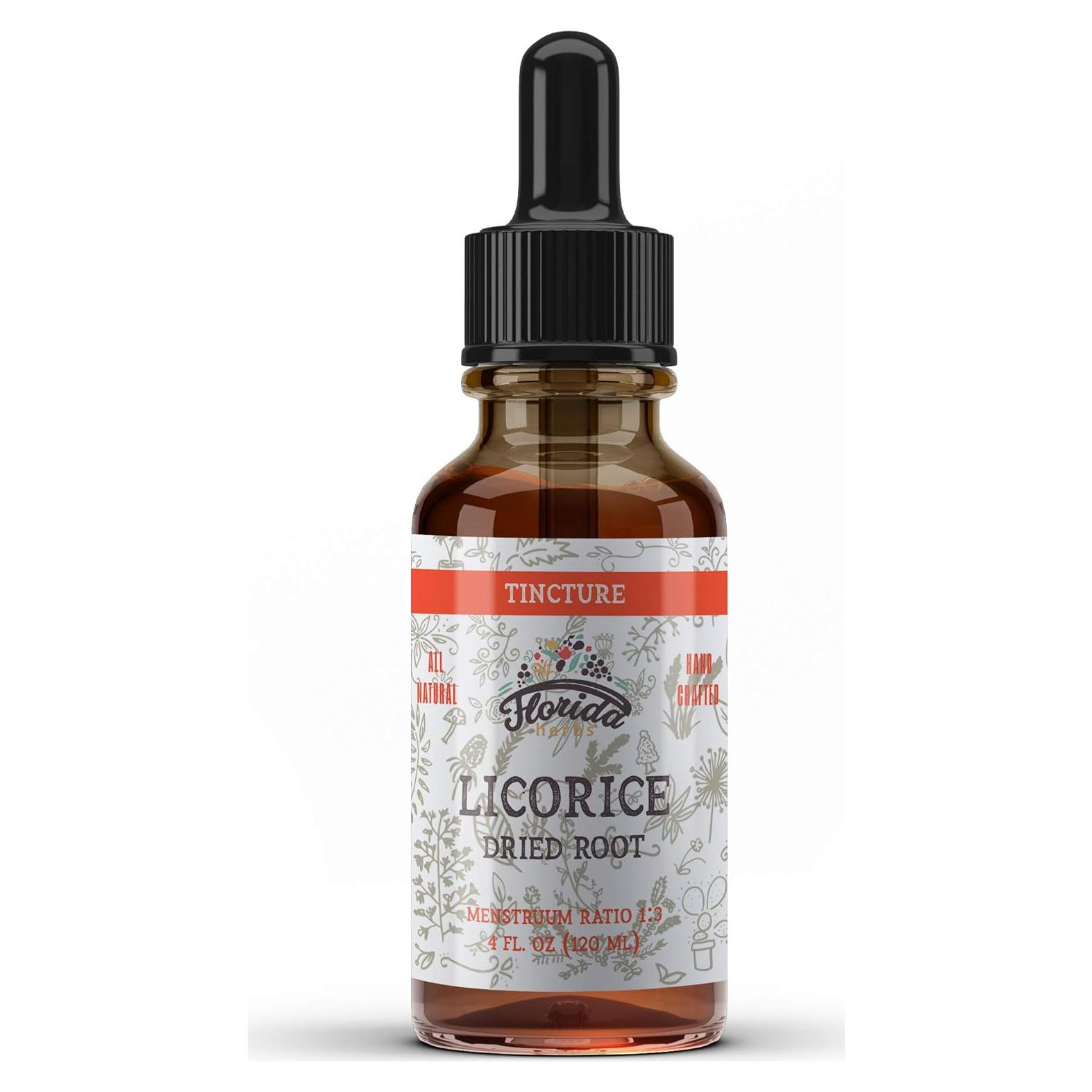 Tintura Orgánica de Regaliz Florida Herbs 118 ml - Suplemento Herbal