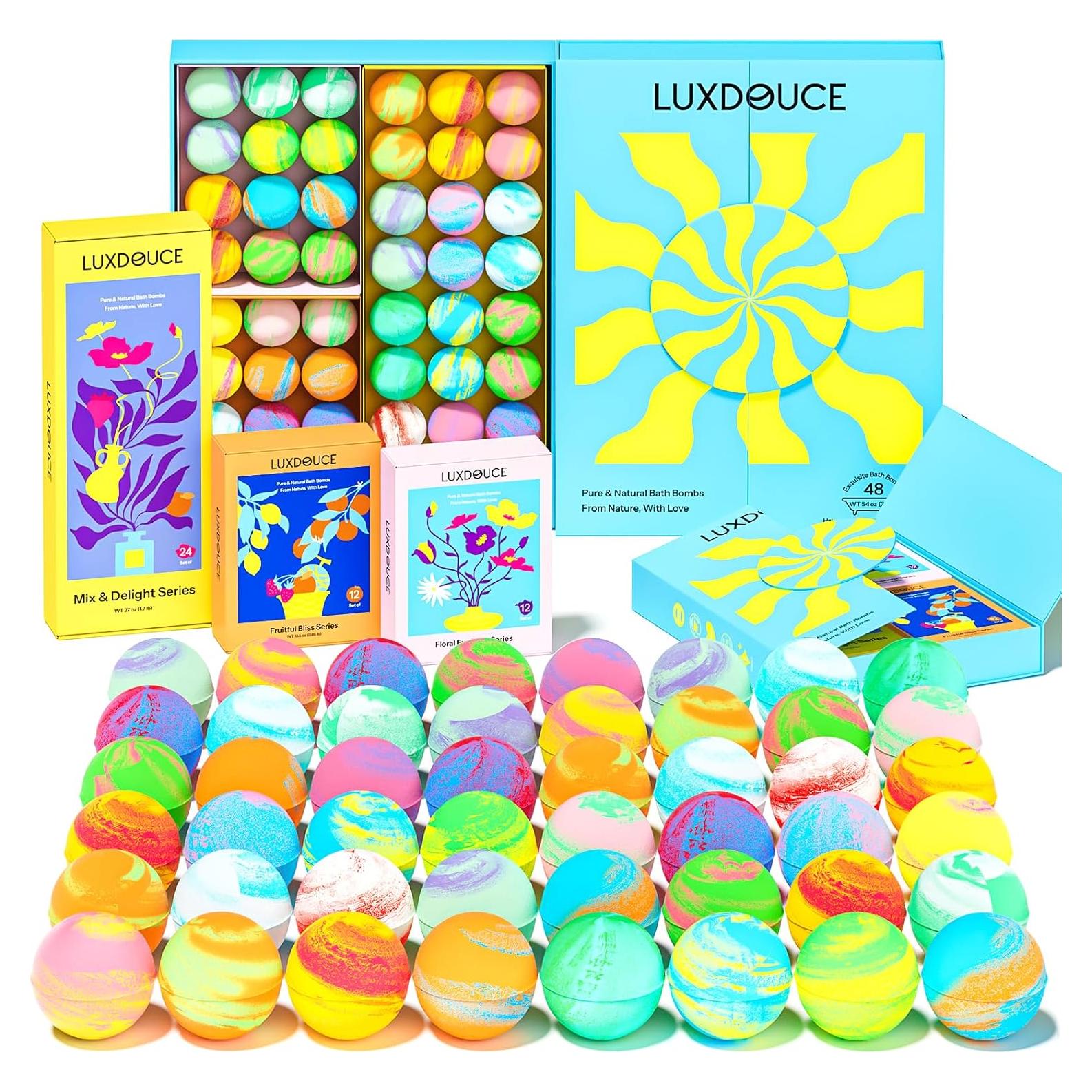 Juego de 48 Bombas de Baño LUXDOUCE - Aromas Naturales