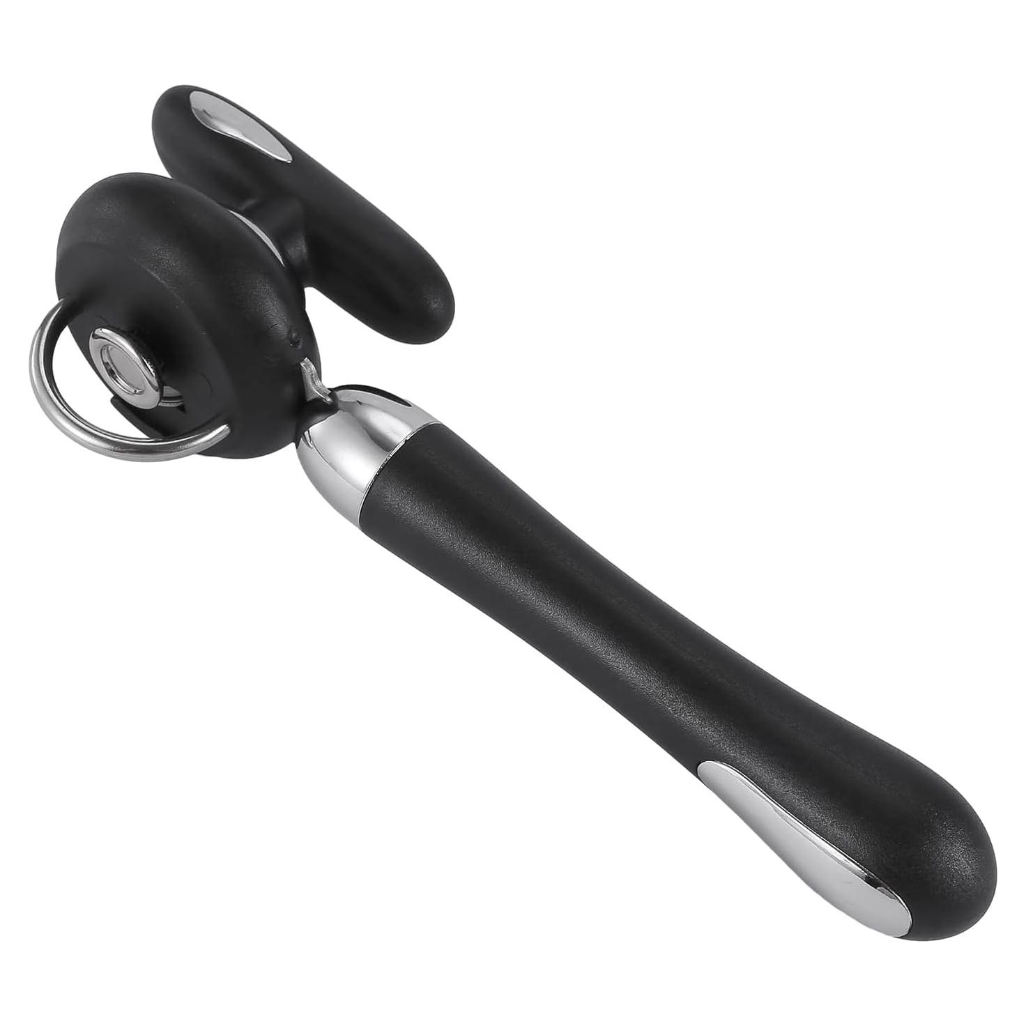 Abrelatas Manual Kitver de Acero Inoxidable, Mango Antideslizante