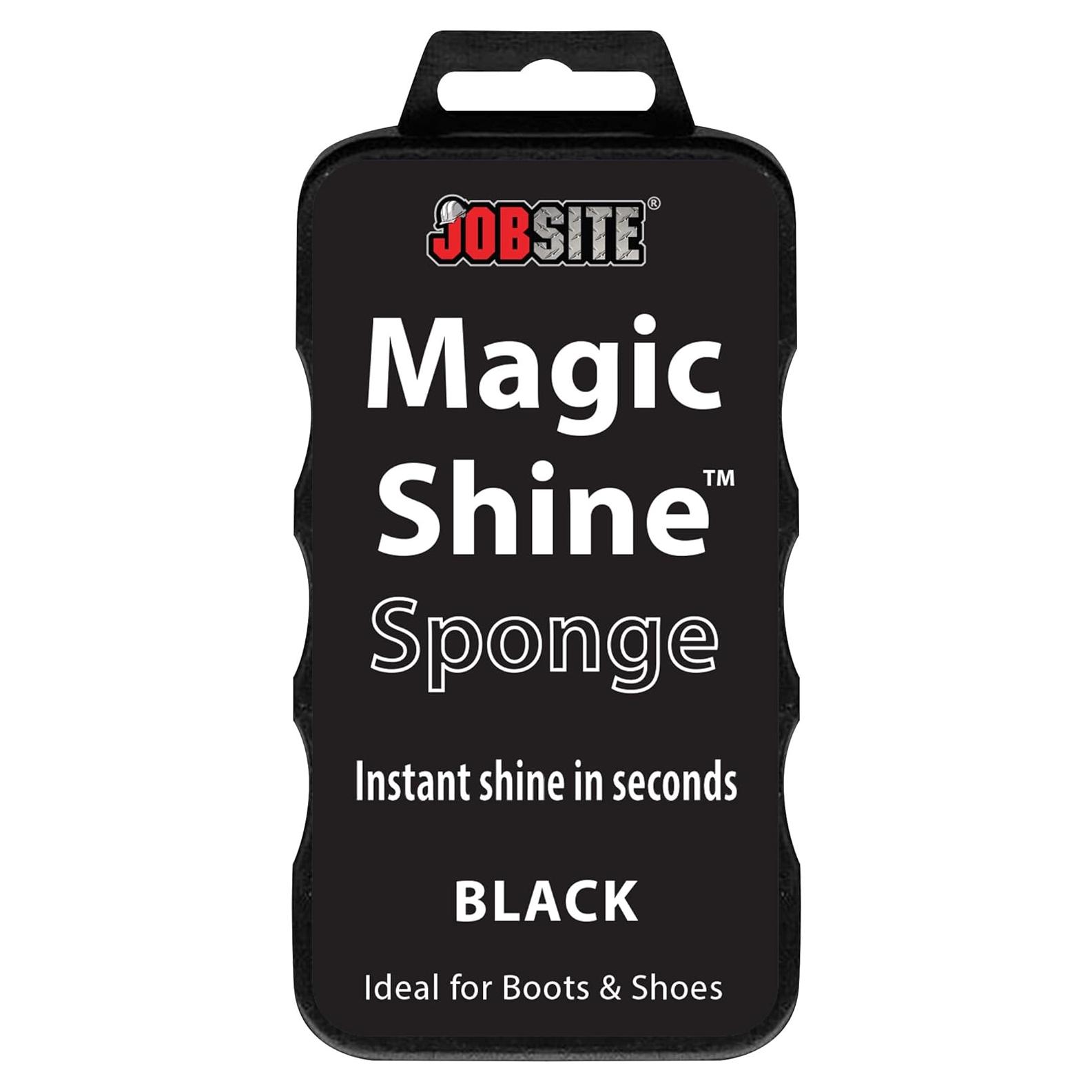 Esponja de Brillo Instantáneo JobSite para Zapatos y Botas - Negro