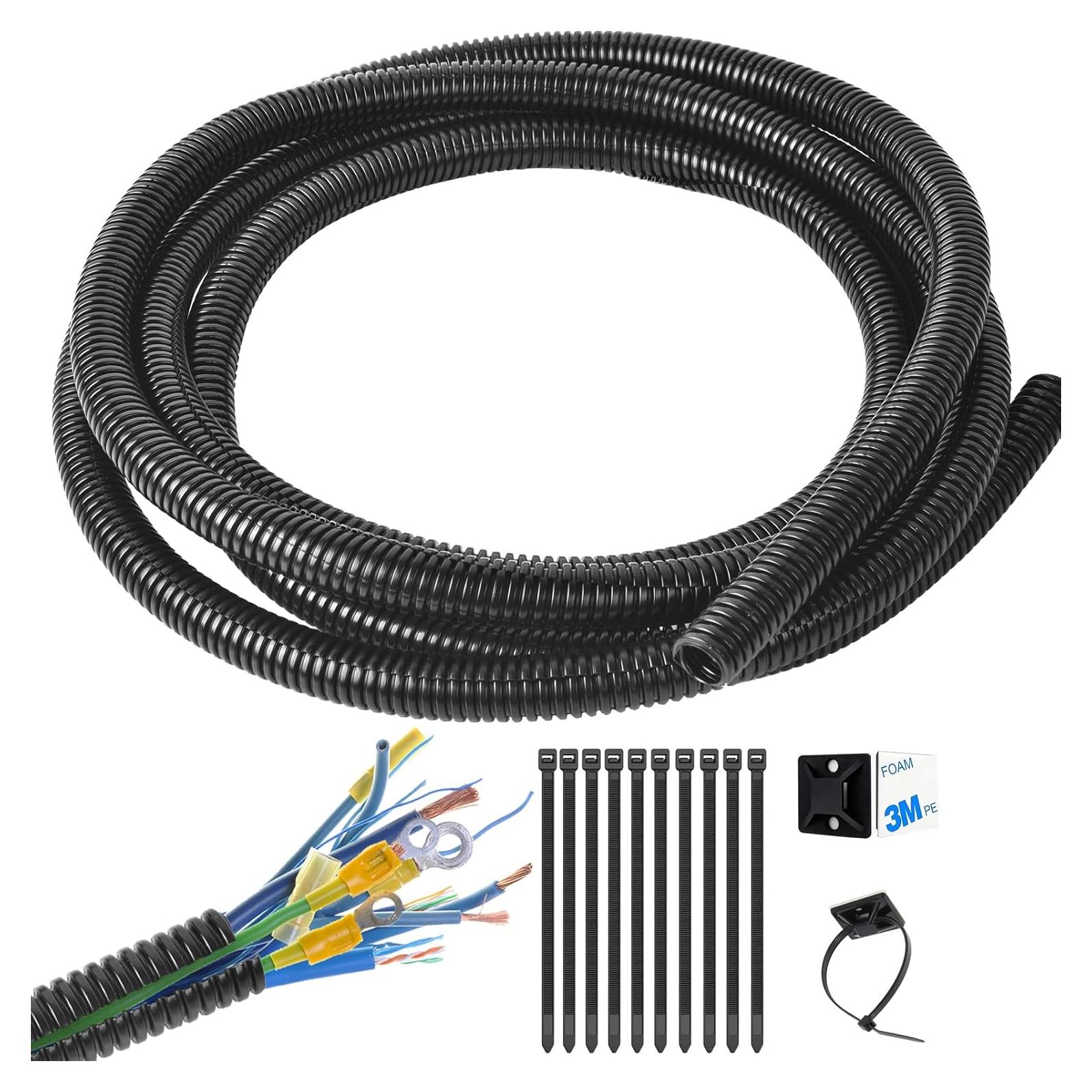 Manguera de tubo dividido 1/2" ALLWIN 3.05 m protector de cables