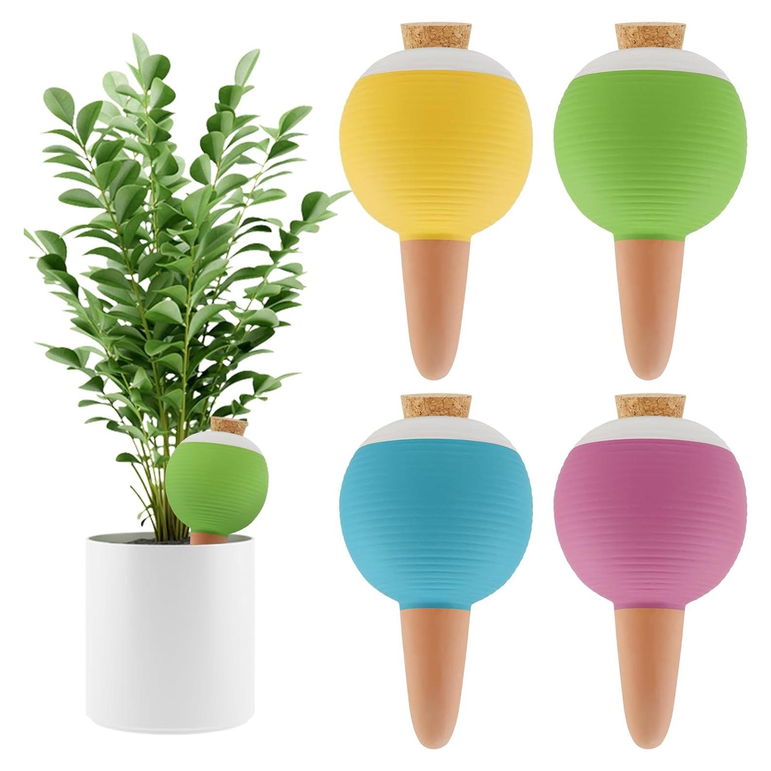 4 Esferas de Riego Automático Kalolary 430ml Terracota