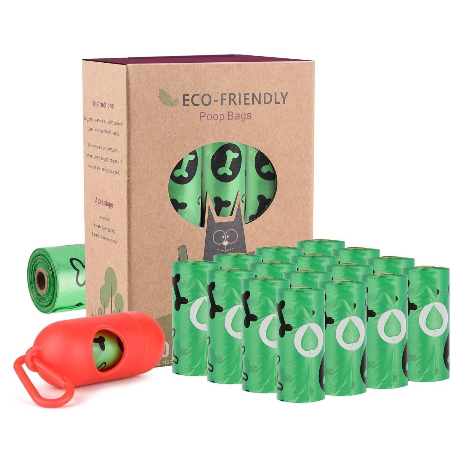 Bolsas de Poo Biodegradables WDFAACK 240 Unidades Verde