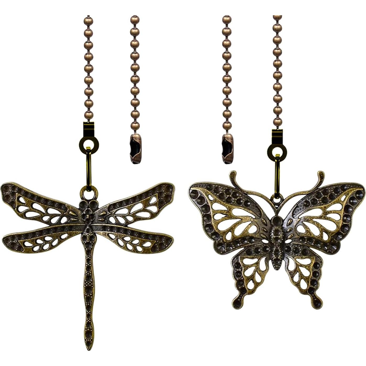 Extensor de cadena de tirón Dotlite bronce mariposa 30.48cm 2pzs