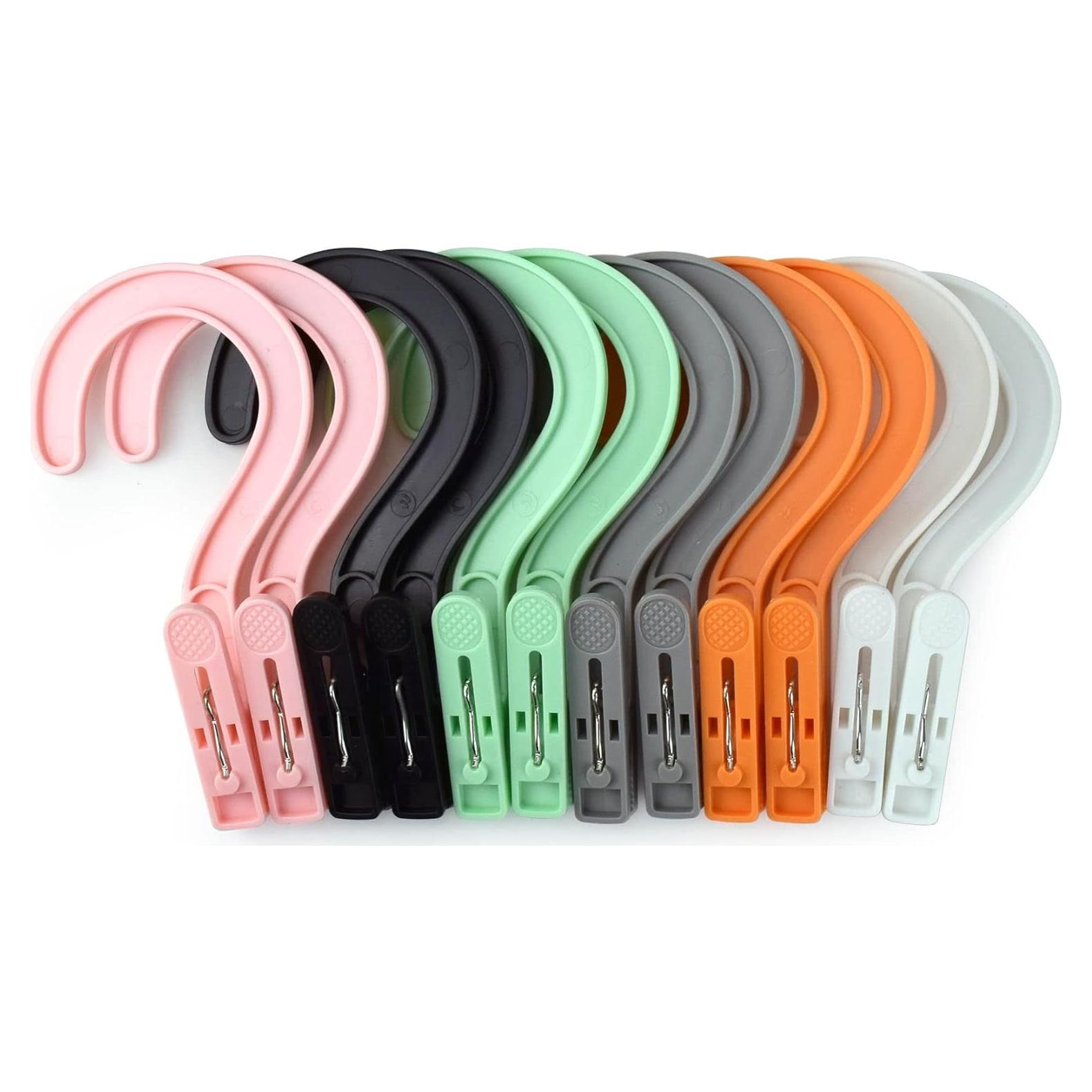 Ganchos de Lavandería Mugtel 12PCS Multicolor Portátiles