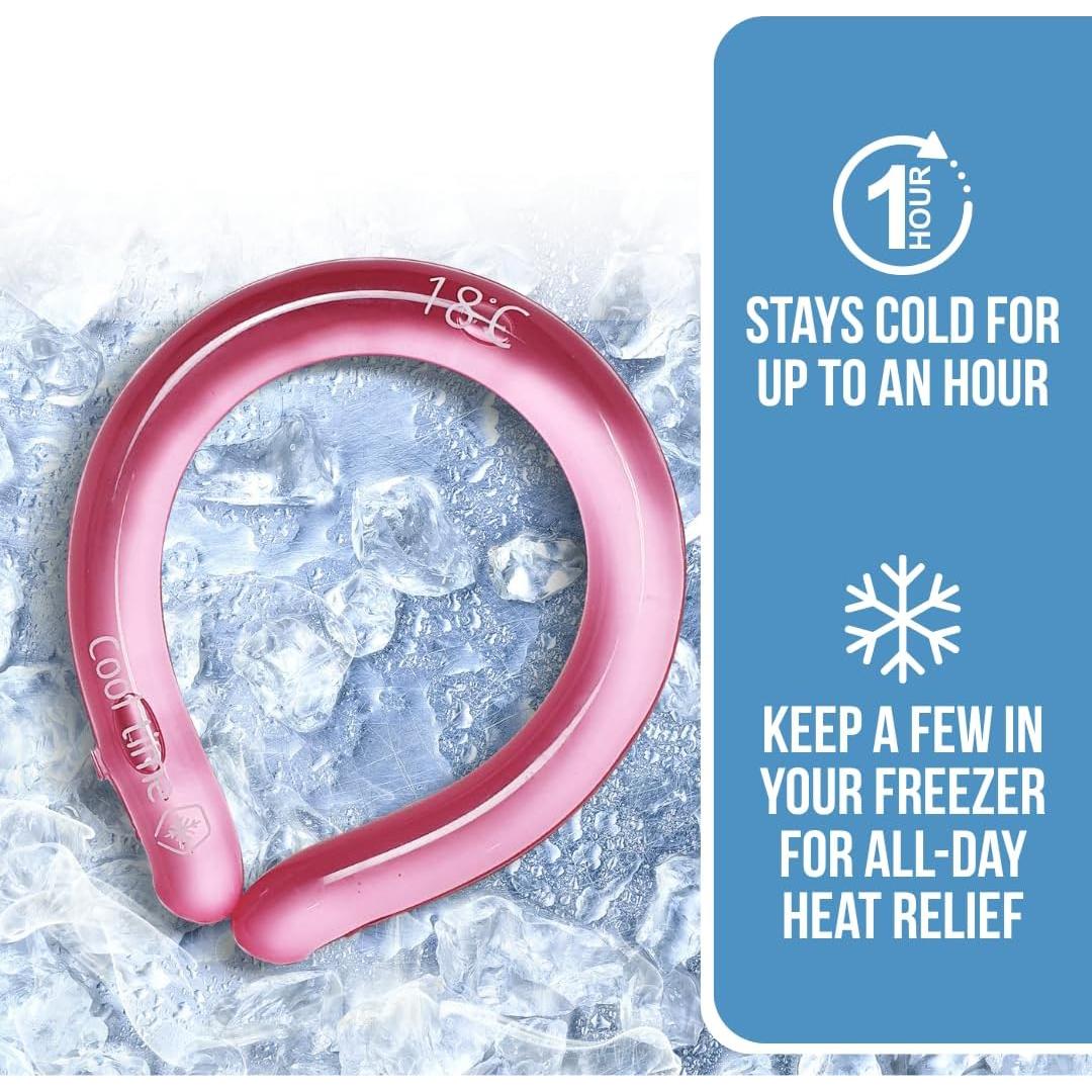 Tubo Enfriador de Cuello CoolTimeUSA Azul Reutilizable 17.78cm