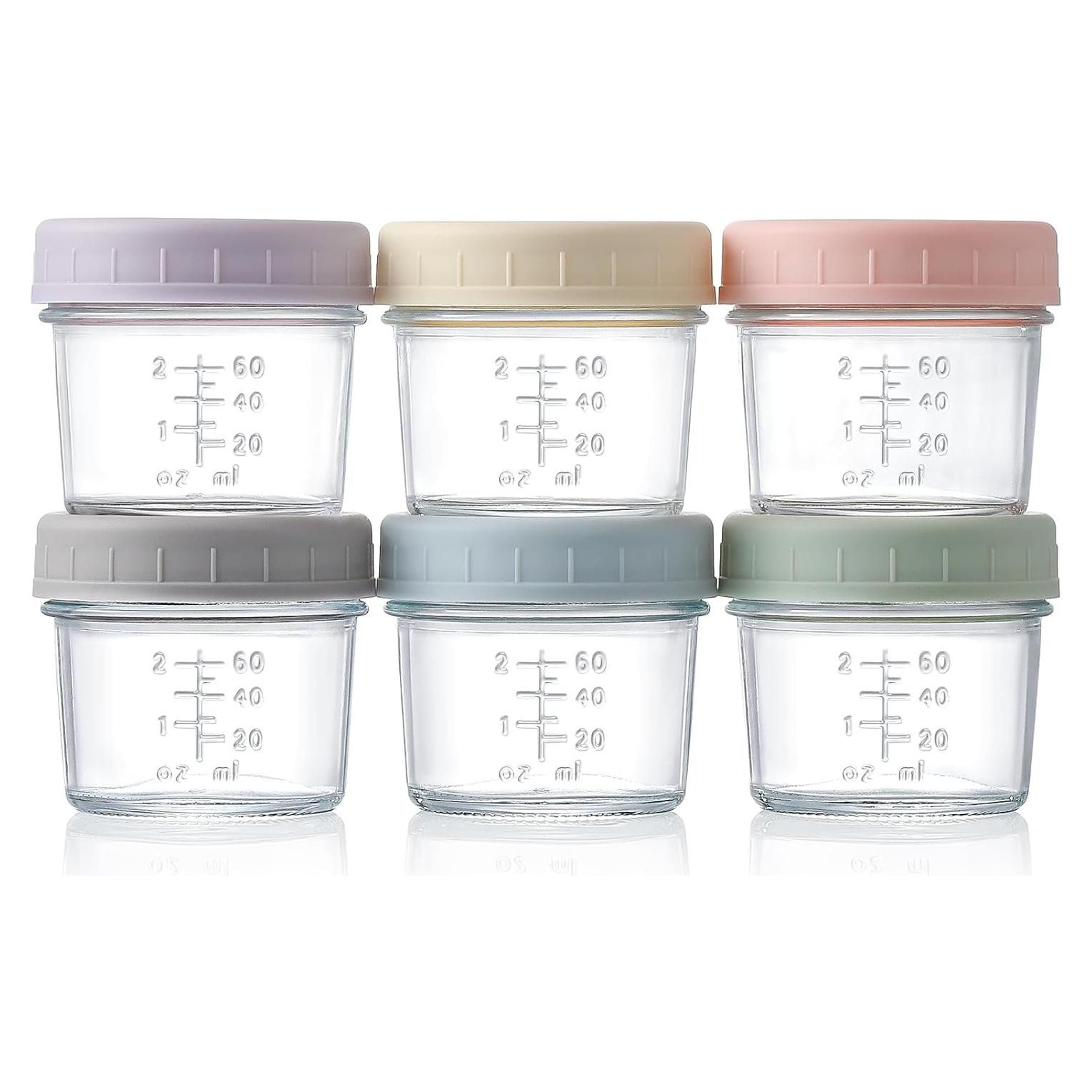 Tarros de Almacenamiento de Comida para Bebés VITEVER 6 Pack 118ml
