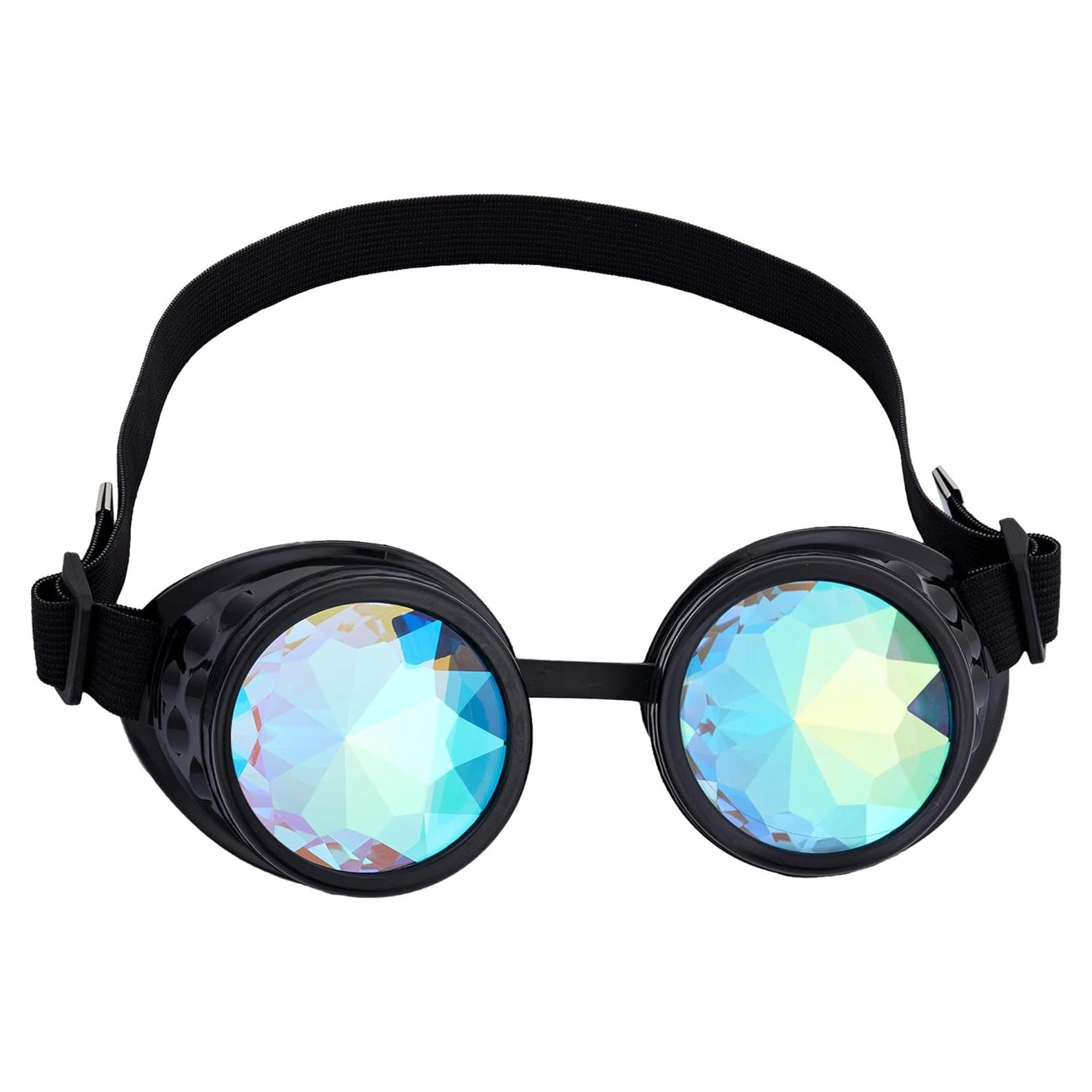 Gafas de Kaleidoscopio Steampunk Lelinta Ajustables para Fiesta