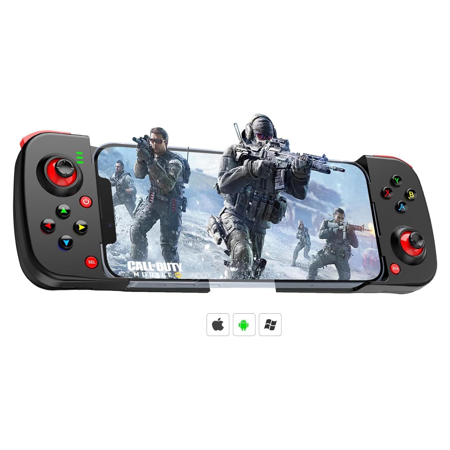 Controlador de Juego Móvil Megadream para iPhone y Android - Negro