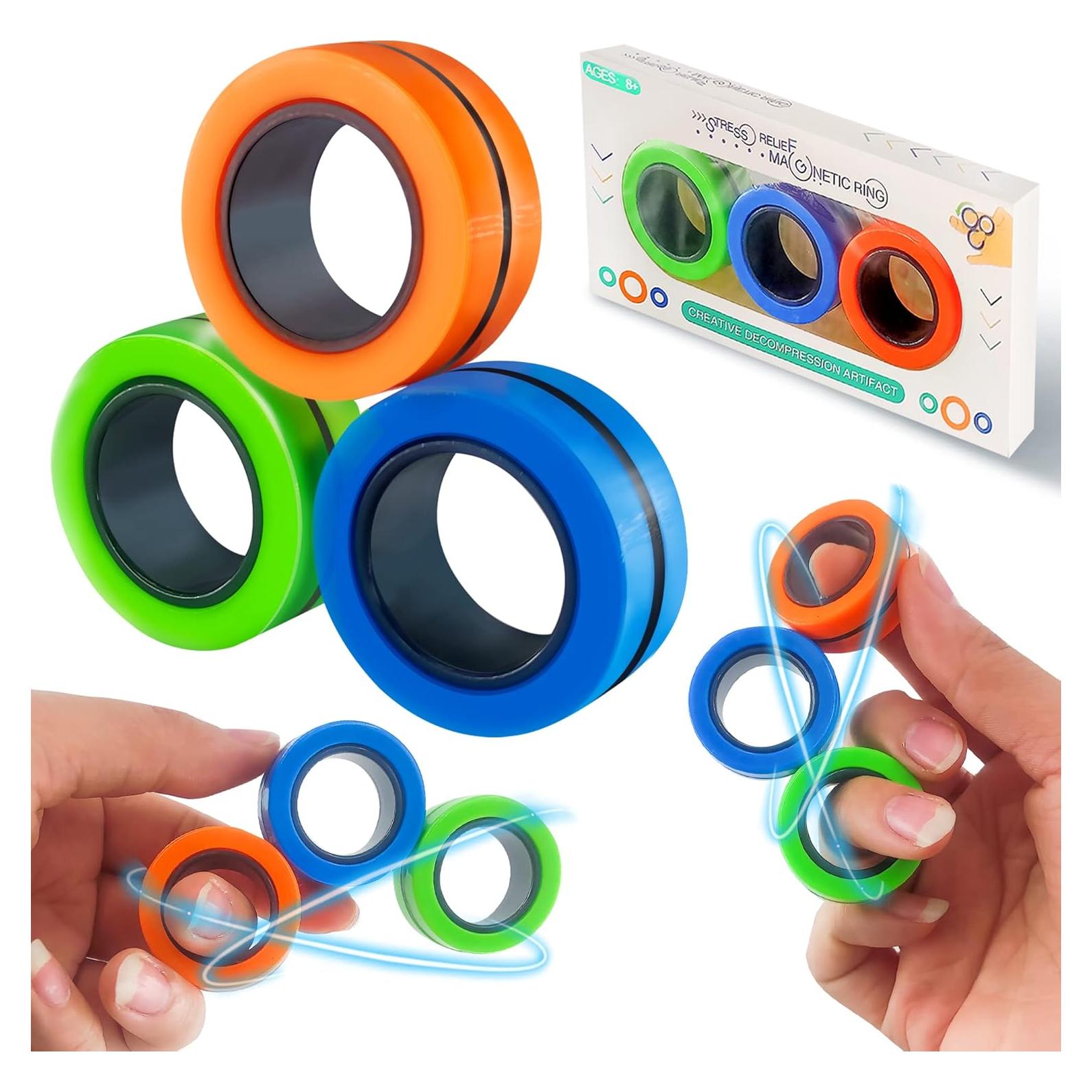 Anillos Antiestrés Dermasy Set de 3 Pcs Multicolor