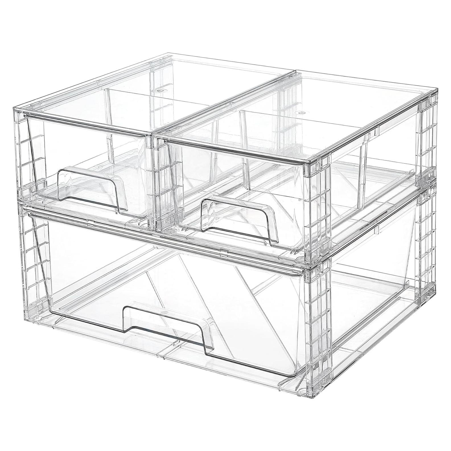 Cajones de Almacenamiento Apilables Vtopmart - 3 Piezas Acrílicos