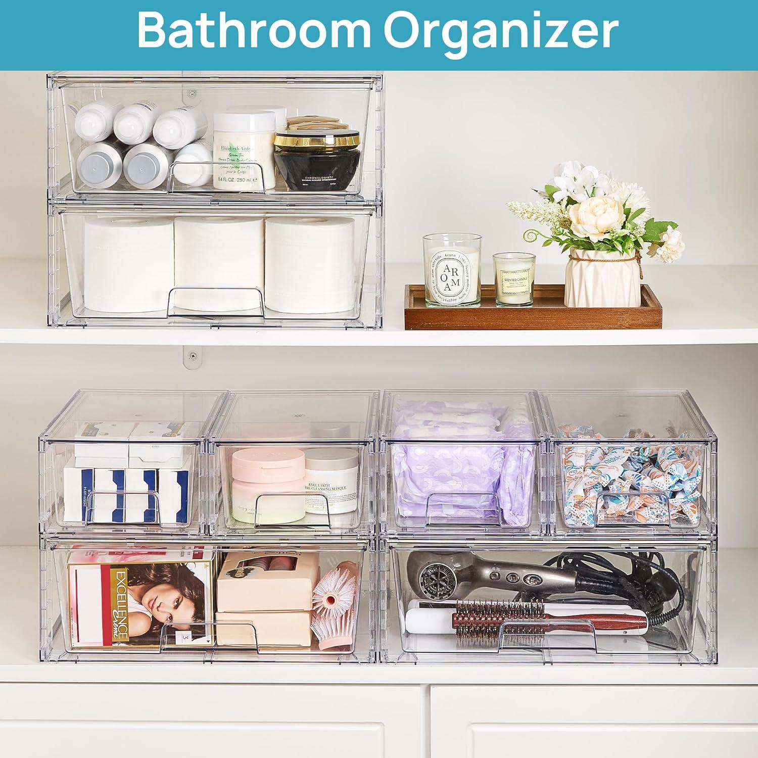 Cajones de Almacenamiento Apilables Vtopmart - 3 Piezas Acrílicos