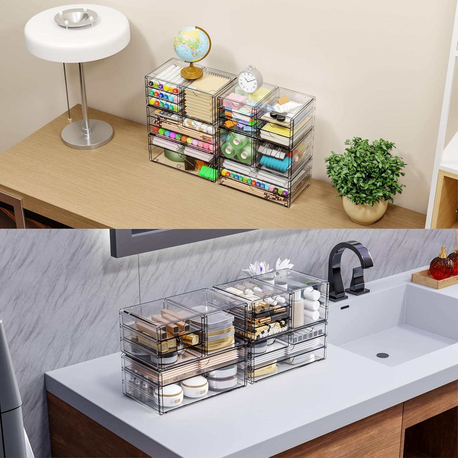 Organizador de Cajones Acrílico Yieach 6 Cajones 28.2x16.5 cm