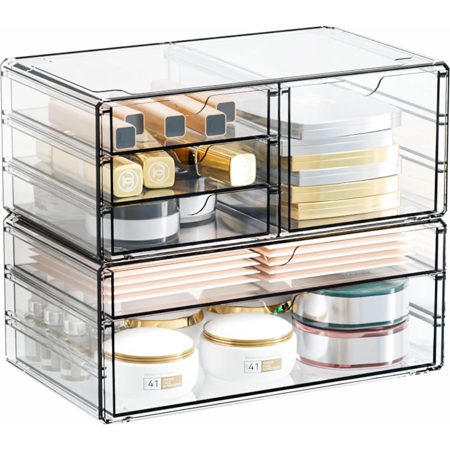 Organizador de Cajones Acrílico Yieach 6 Cajones 28.2x16.5 cm