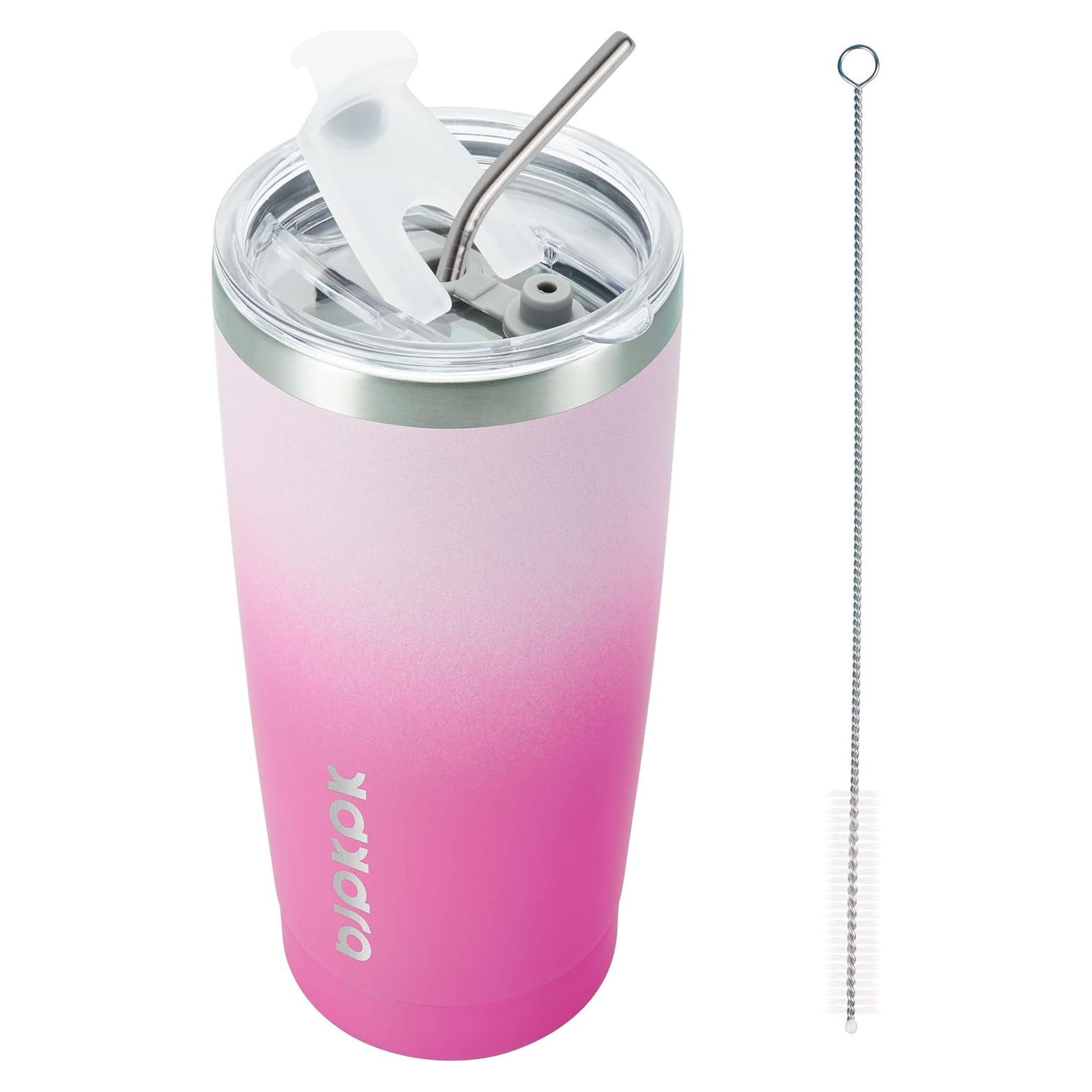 Vaso Aislado de Acero Inoxidable BJPKPK 20oz Flor de Cerezo