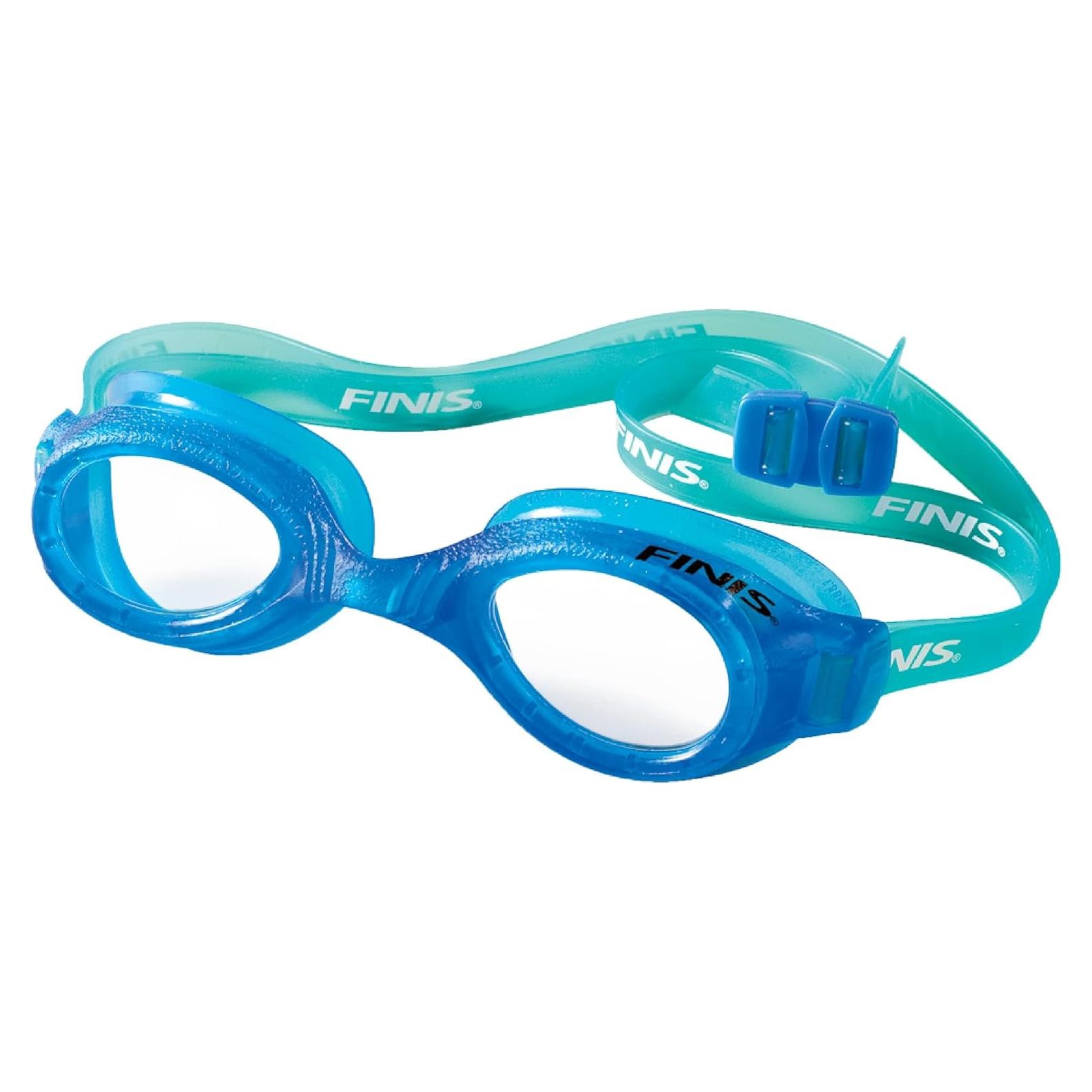 Gafas de natación FINIS H2 Jr. Azul/Transparente - Protección UV