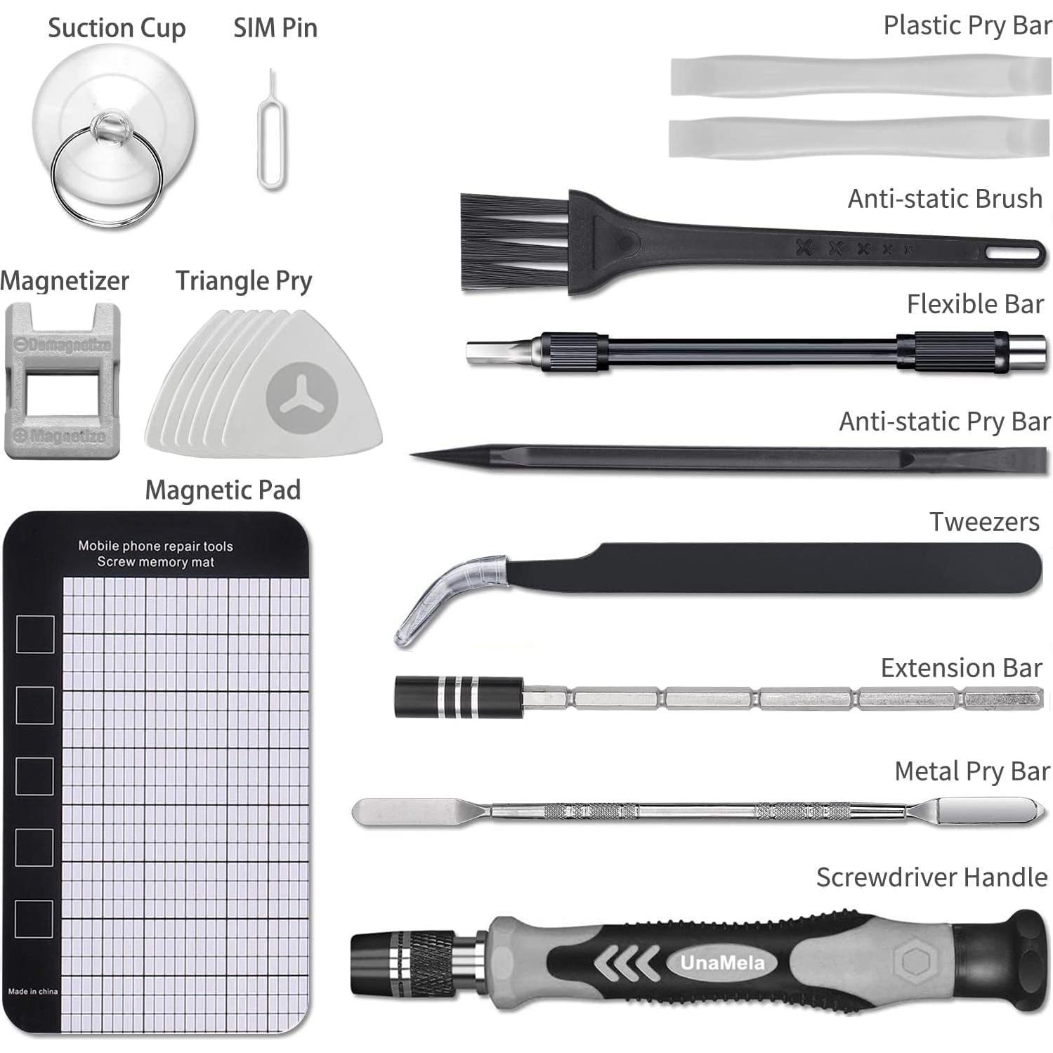 Kit de Herramientas 140 en 1 UnaMela para PC y Electrónica