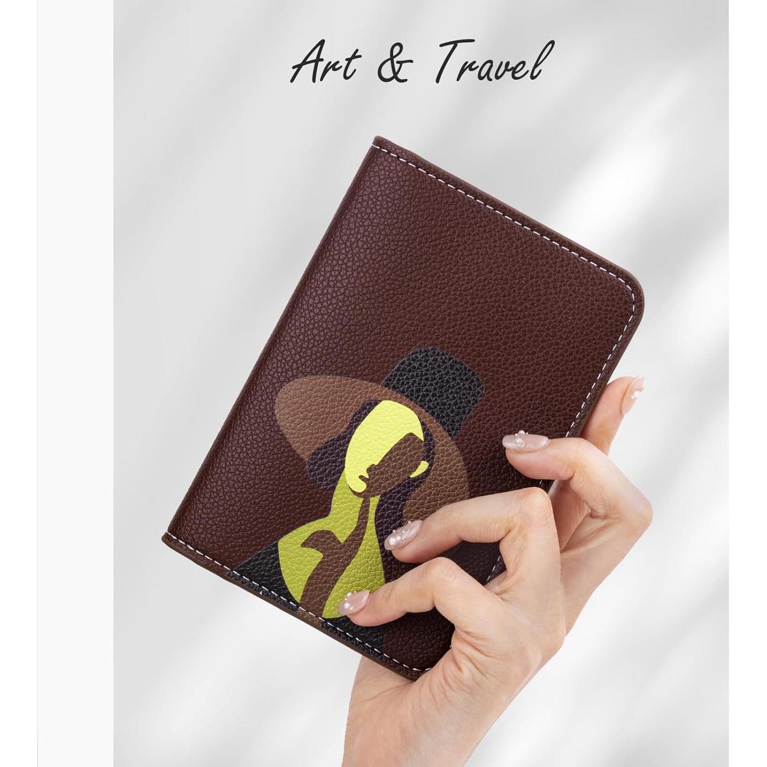 Portafolio de Pasaporte Lychii Chocolate con Bloqueo RFID