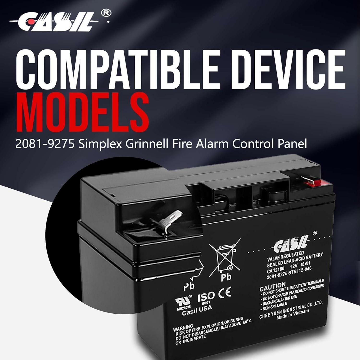 Batería de Panel de Incendio Simplex 2081-9275 - Paquete de 2