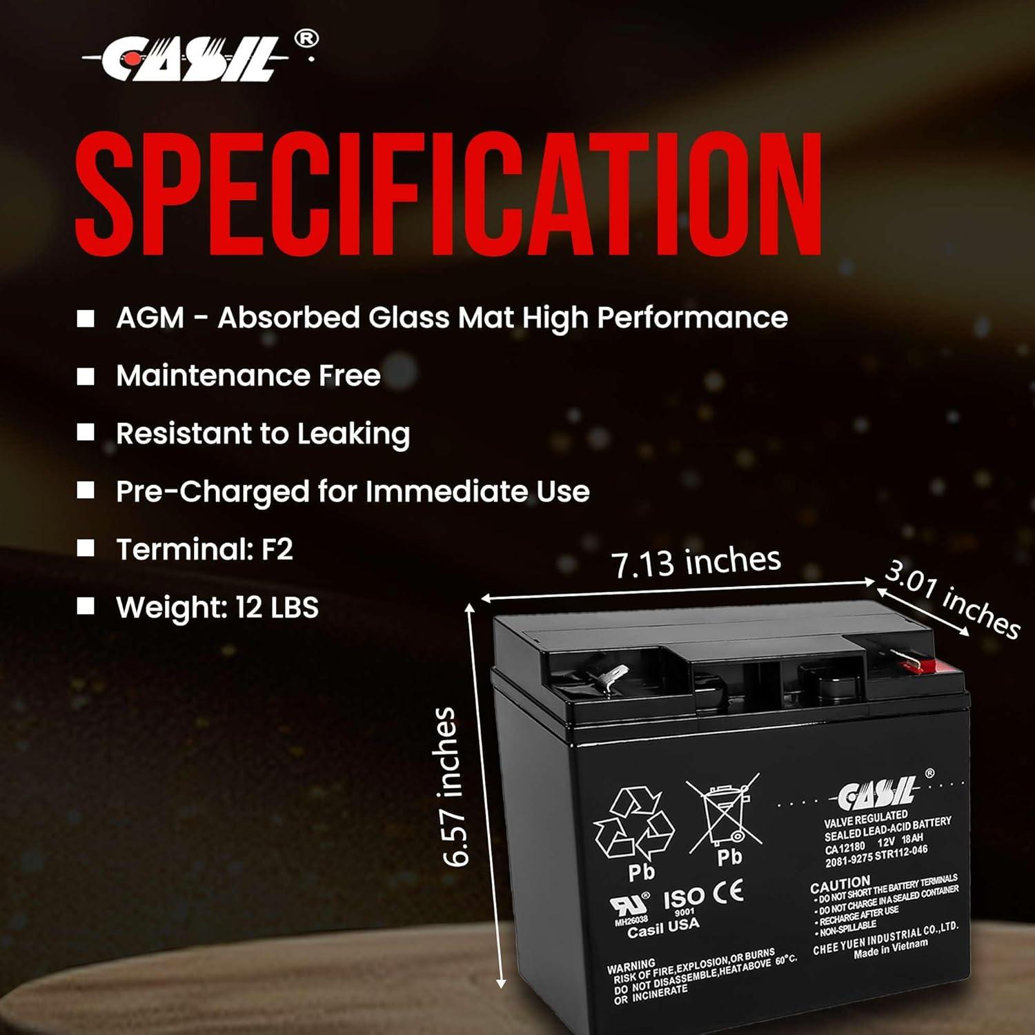 Batería de Panel de Incendio Simplex 2081-9275 - Paquete de 2