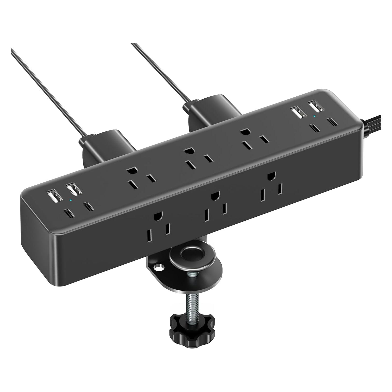 Regleta de enchufes con pinza SHENZHEN ZM3 5FT 24W 9 AC 8 USB