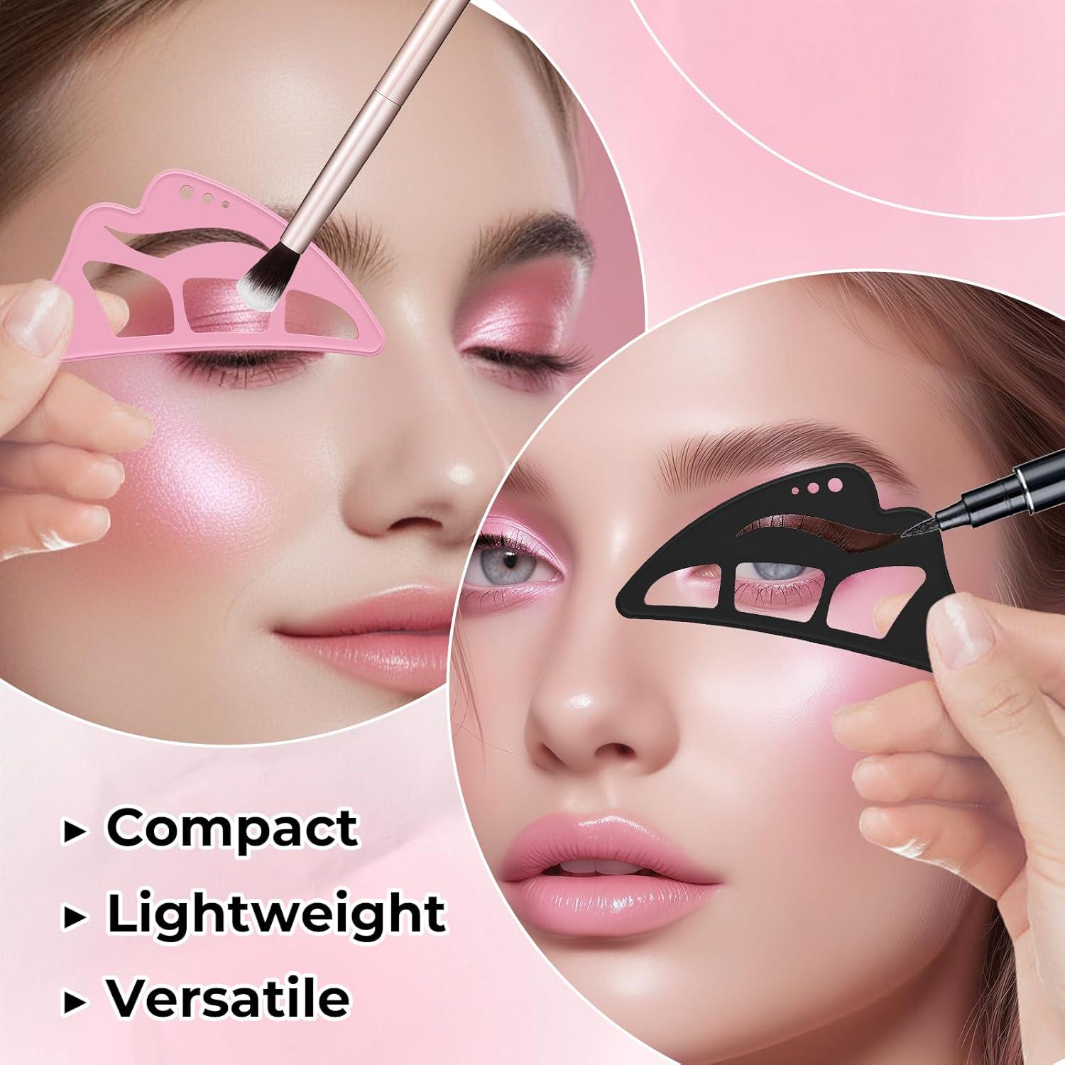 Set de Herramientas de Maquillaje Eyetour - 2 Plantillas Rosa