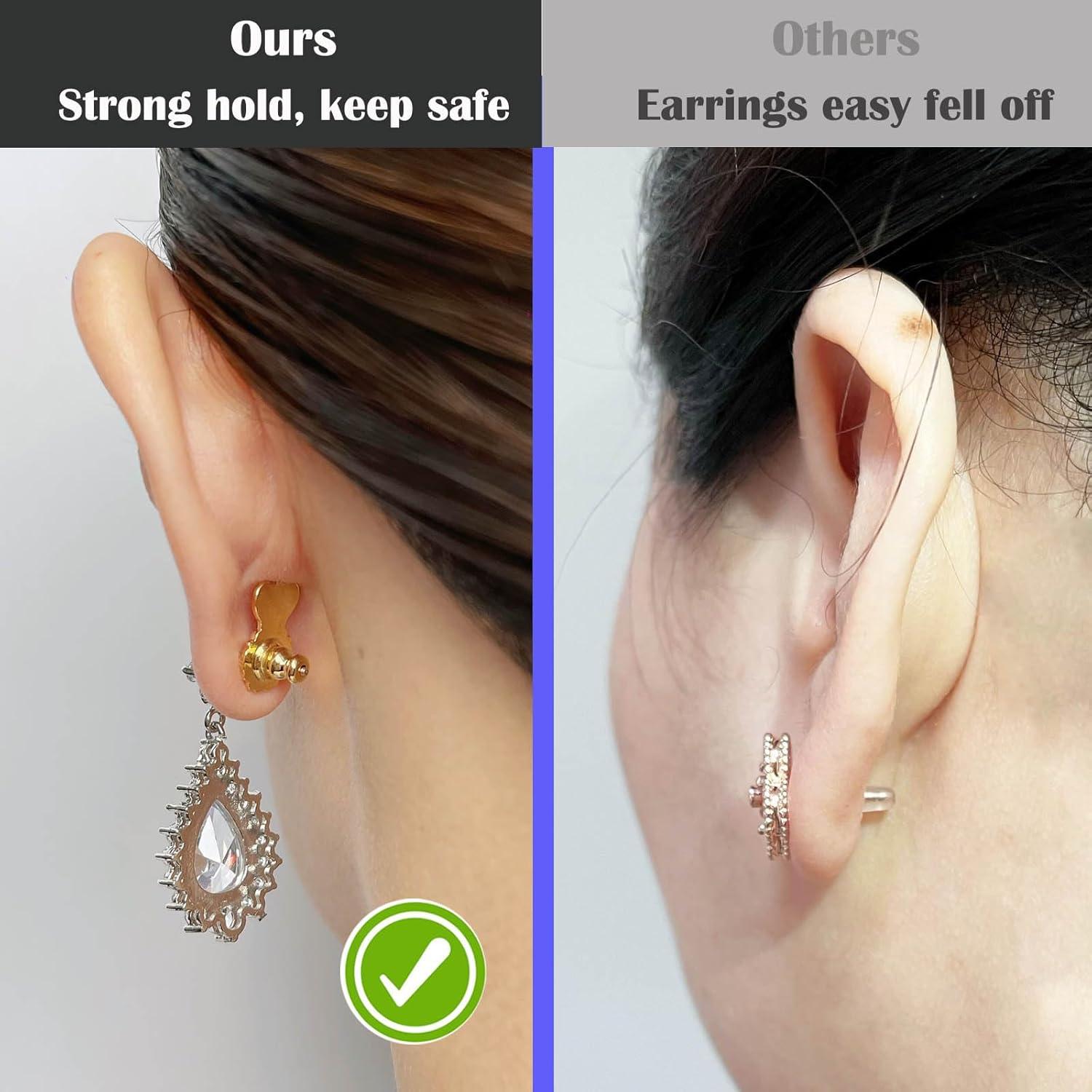 Respaldos de Pendientes FORMULEN Dorado 6 Piezas con Bloqueo