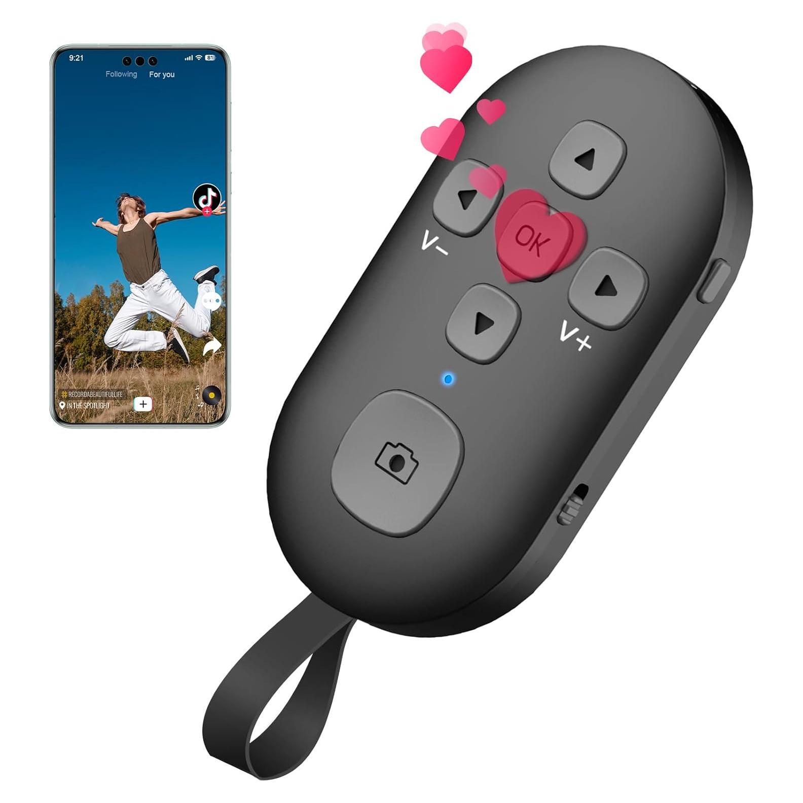 Control Remoto Bluetooth SEANCHEER R1 para TikTok y Kindle
