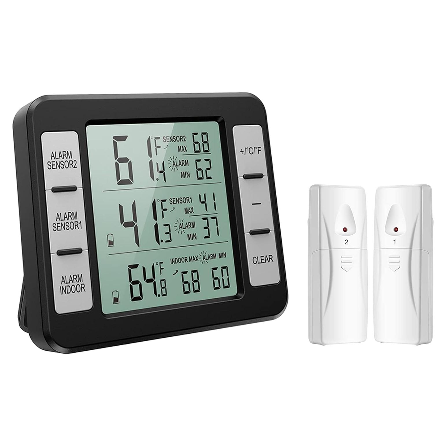 Termómetro Digital Inalámbrico KeeKit para Refrigerador y Congelador