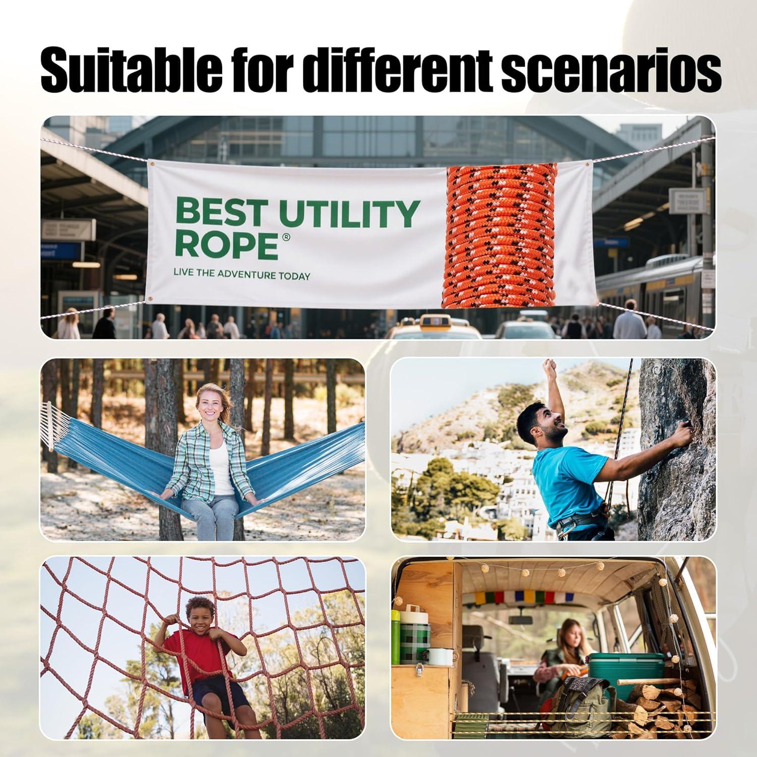 Cuerda Trenzada de Polipropileno SDLTHR 30.48m 9.5mm Negra