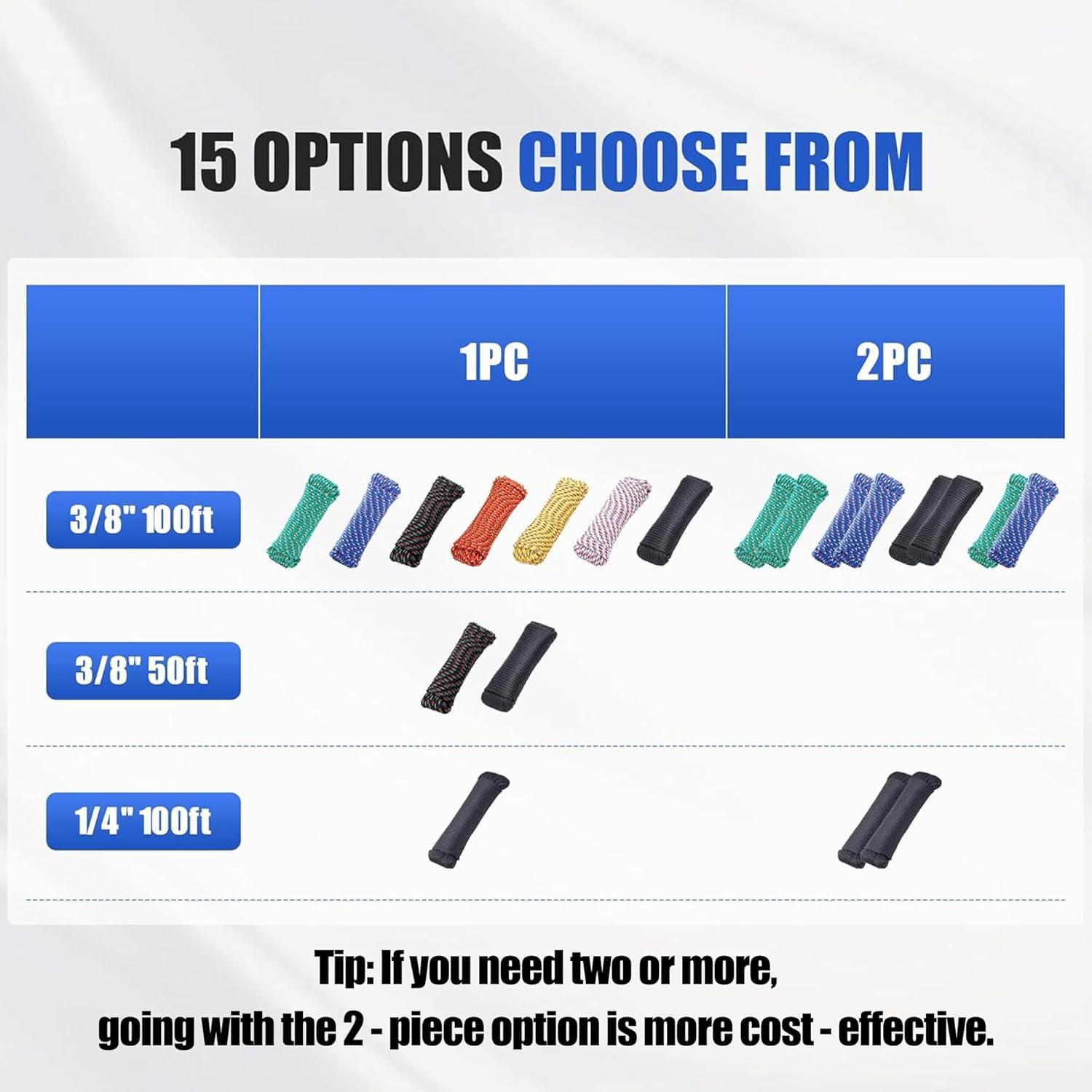 Cuerda Trenzada de Polipropileno SDLTHR 30.48m 9.5mm Negra