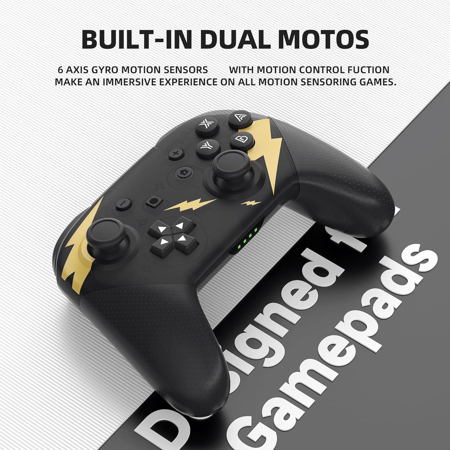 Controlador Pro Inalámbrico YKASEK para Switch - Negro