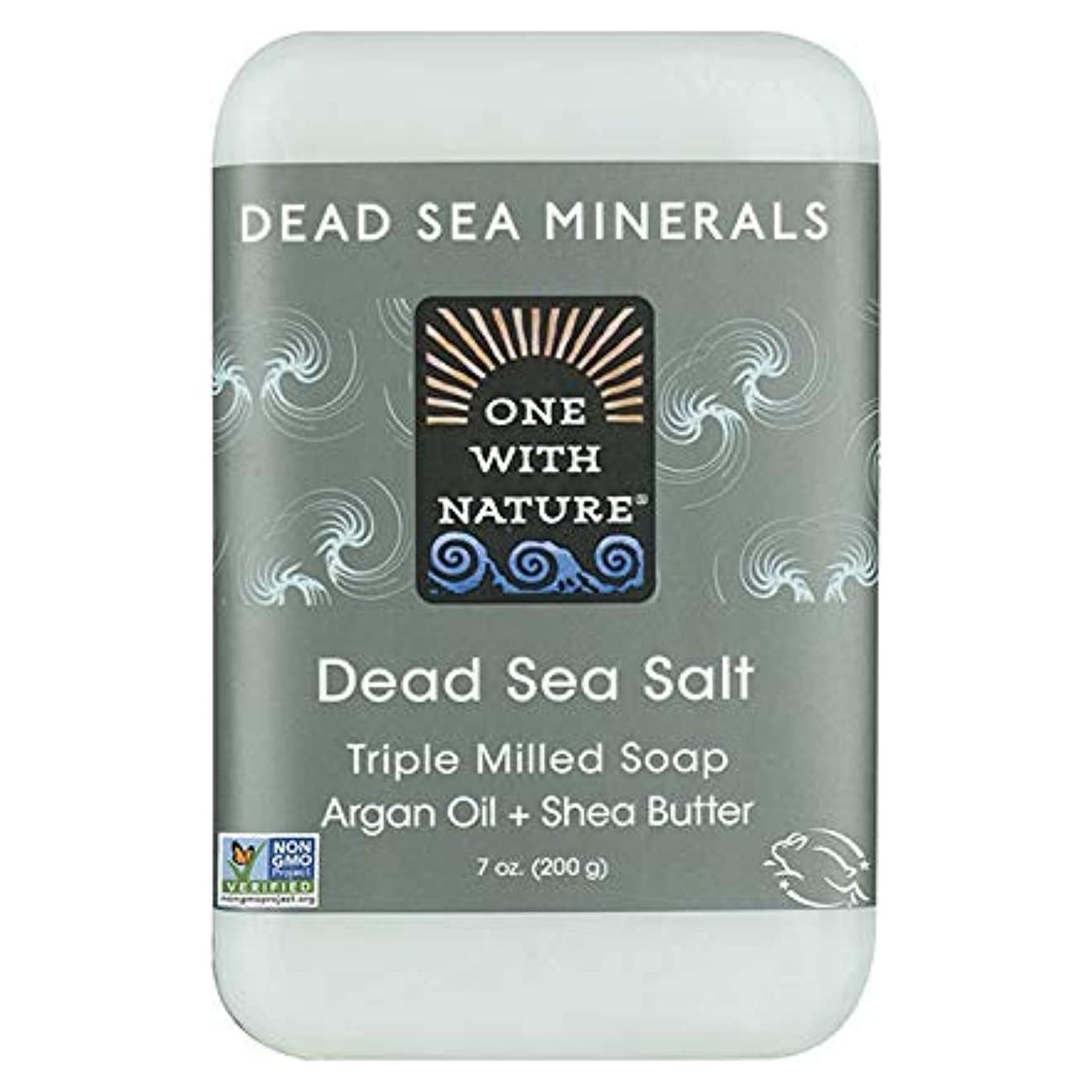 Jabón Mineral del Mar Muerto Uno Con La Naturaleza 198g x6