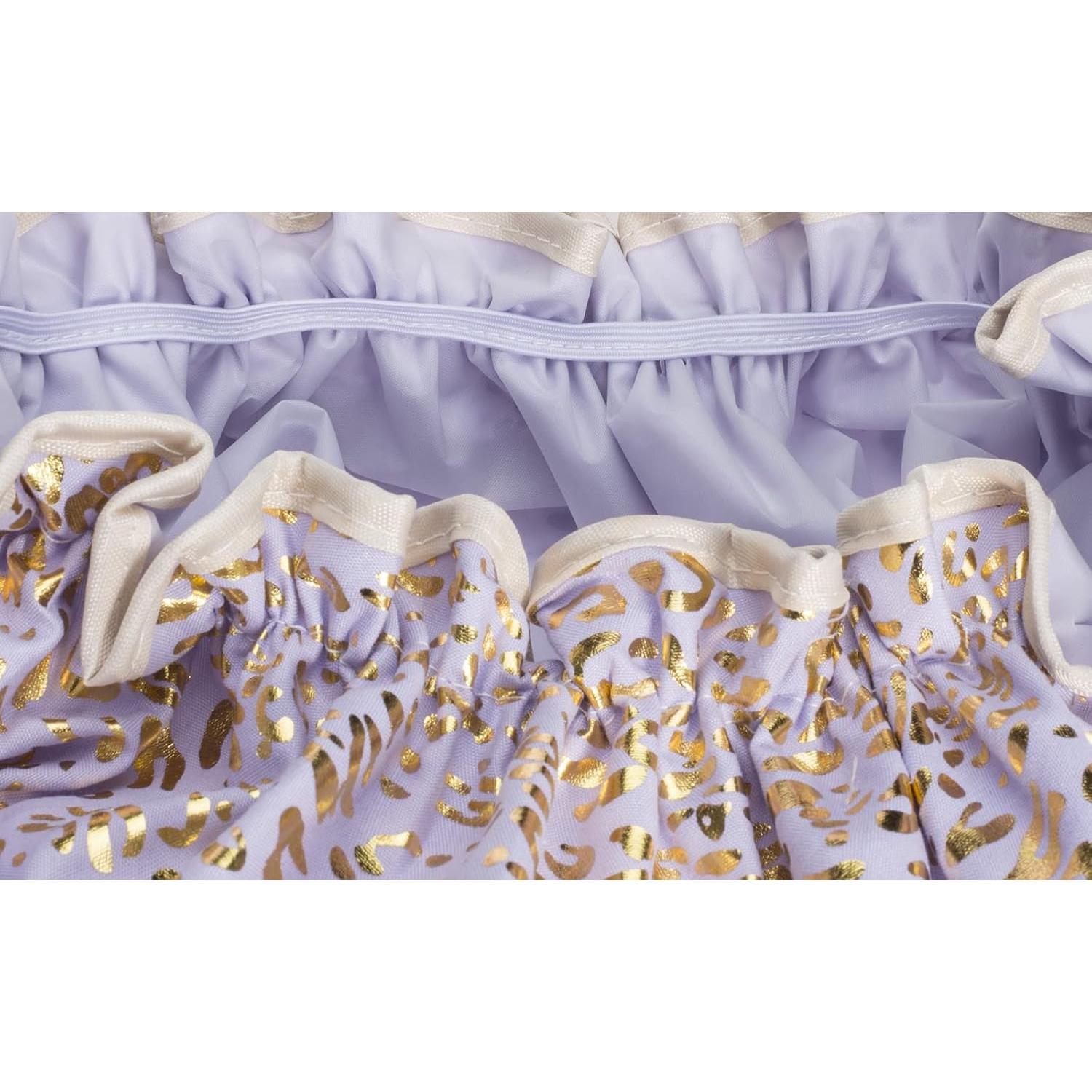 Gorro de Ducha Impermeable Qeuly 2 Piezas Lila Doble Capa