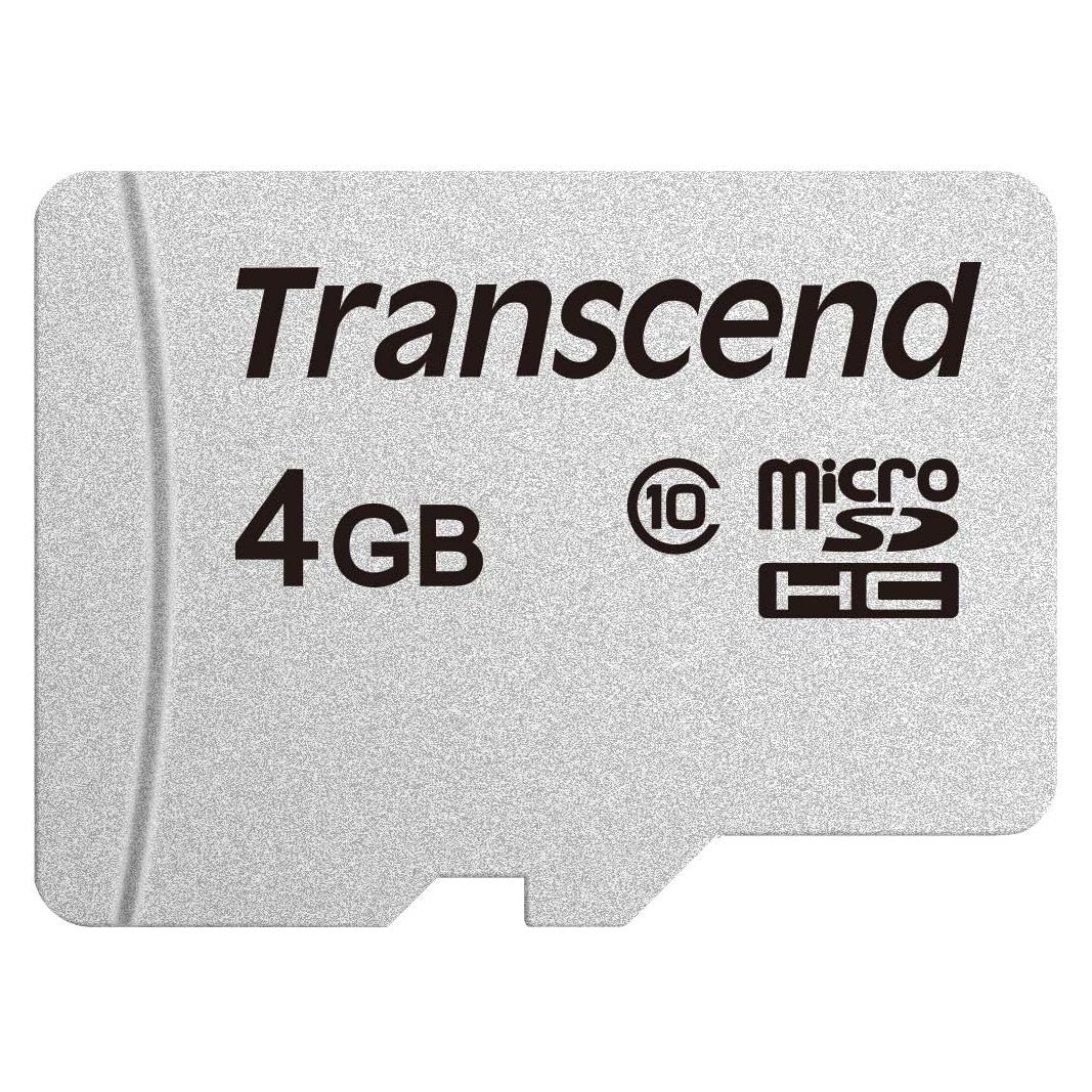 Tarjeta microSDHC Transcend 4GB C10 20MB/s para GoPro y Drones