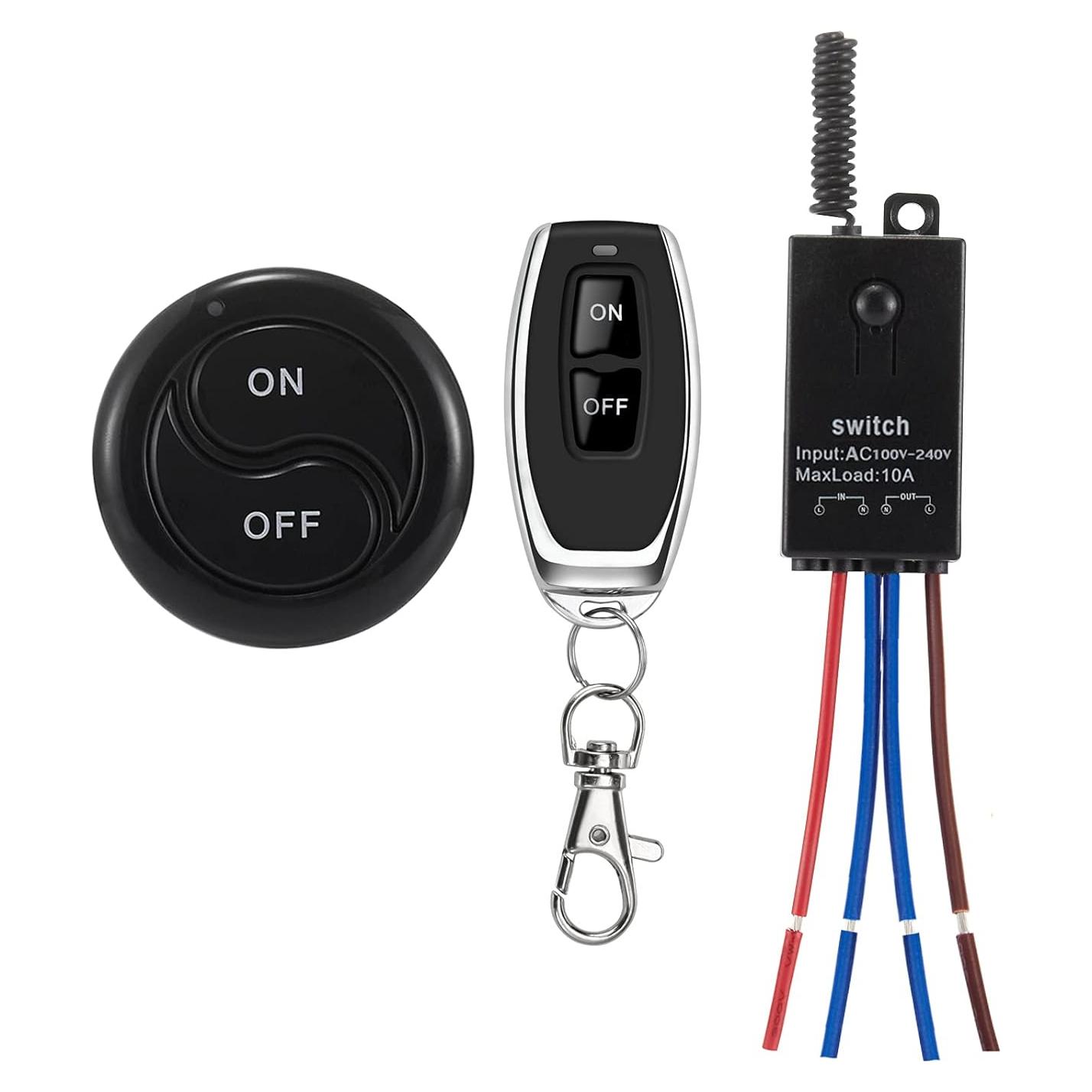 Interruptor remoto inalámbrico dstfuy 110V-240V 10A 100m