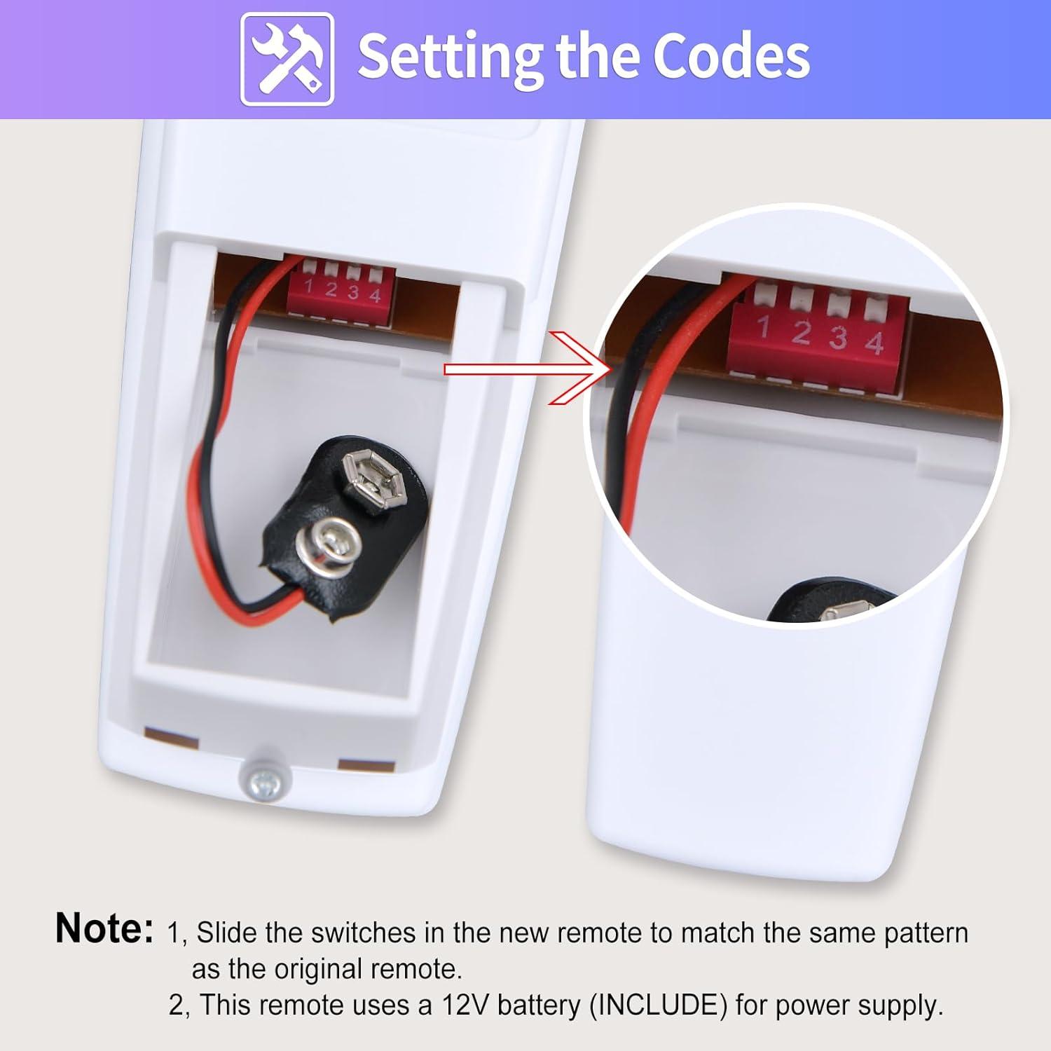 Control Remoto Reemplazo Ventilador Techo Oumeite UC7078T 3 Velocidades