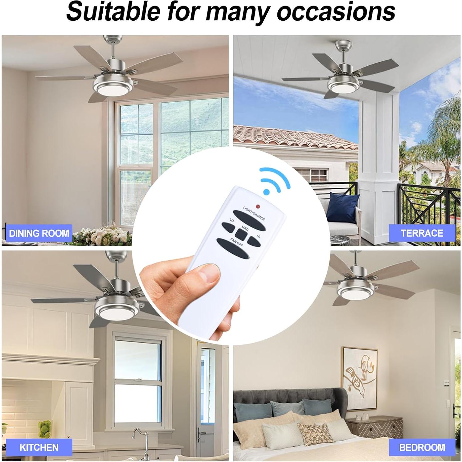 Control Remoto Reemplazo Ventilador Techo Oumeite UC7078T 3 Velocidades