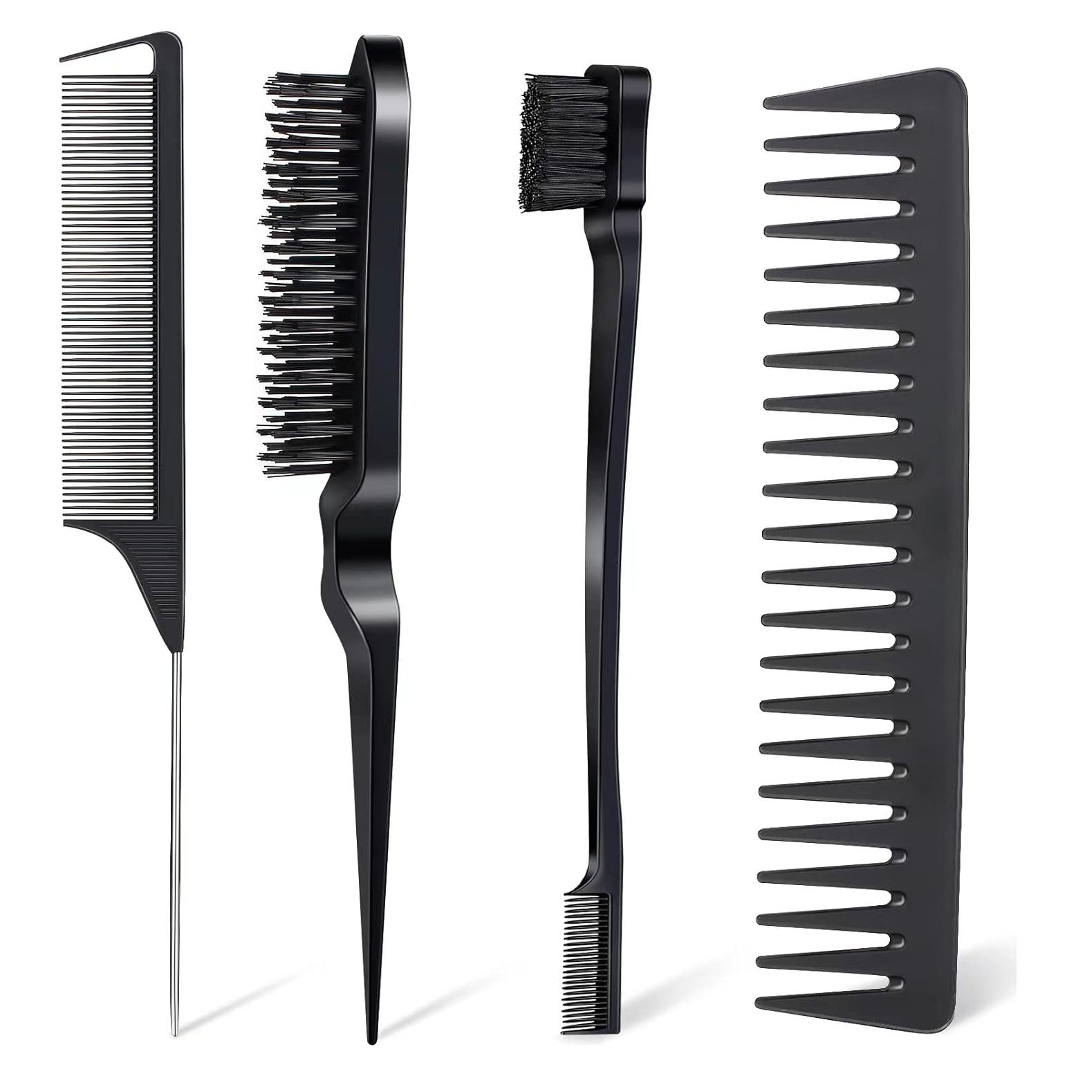 Juego de 4 Peines y Cepillos Anmieciu para Estilizar Cabello