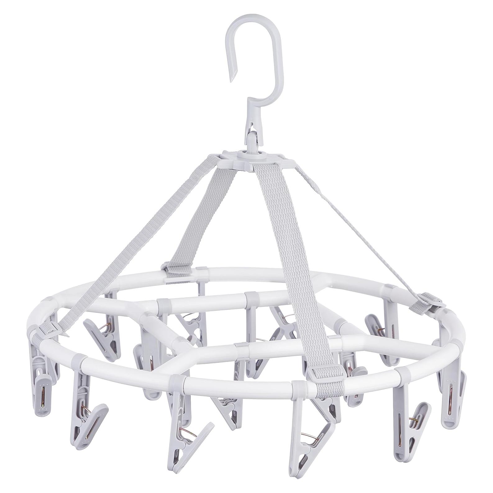 Perchero Plegable para Secar Ropa Foshine 34x34cm 20 Clips