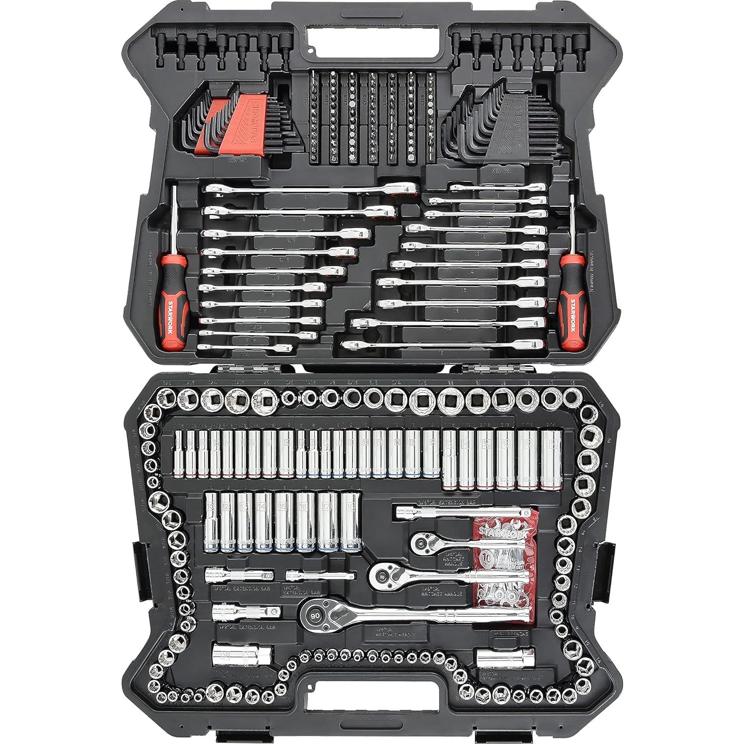 Juego de Herramientas Mecánicas STARWORK 303 Piezas Profesional