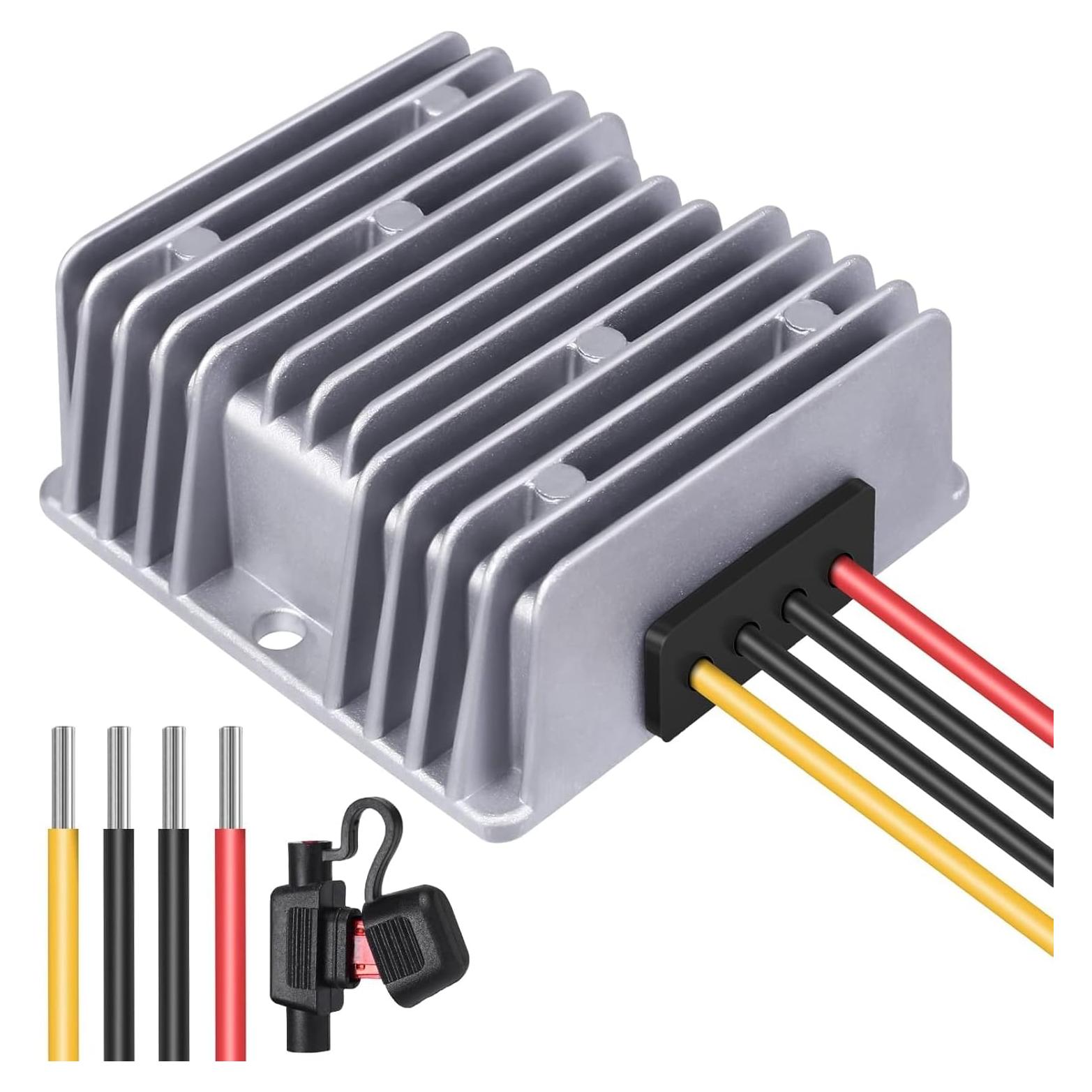 Convertidor 48V a 12V BANRIA 120W 10A IP68 para Carro de Golf